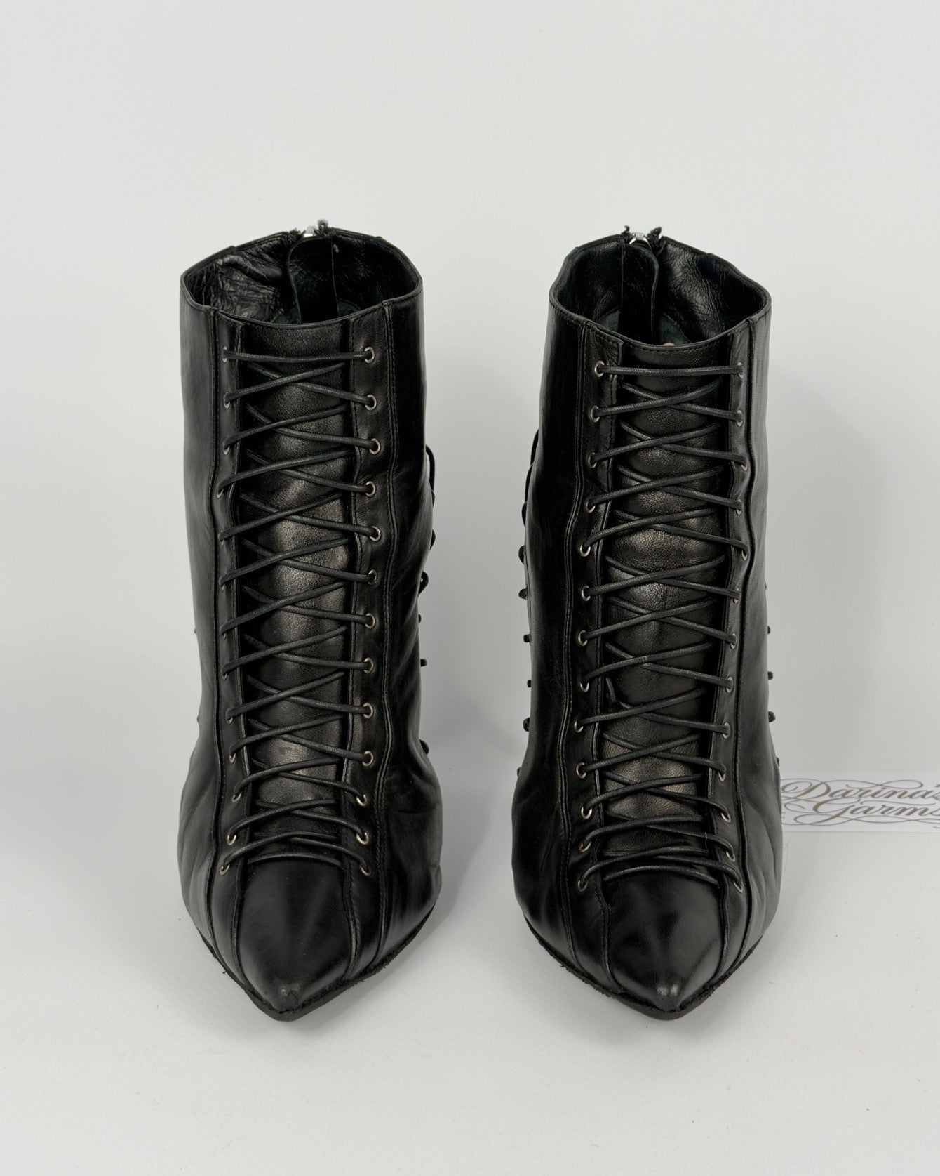 Gianmarco Lorenzi Vintage Corset Boots — 38.5
