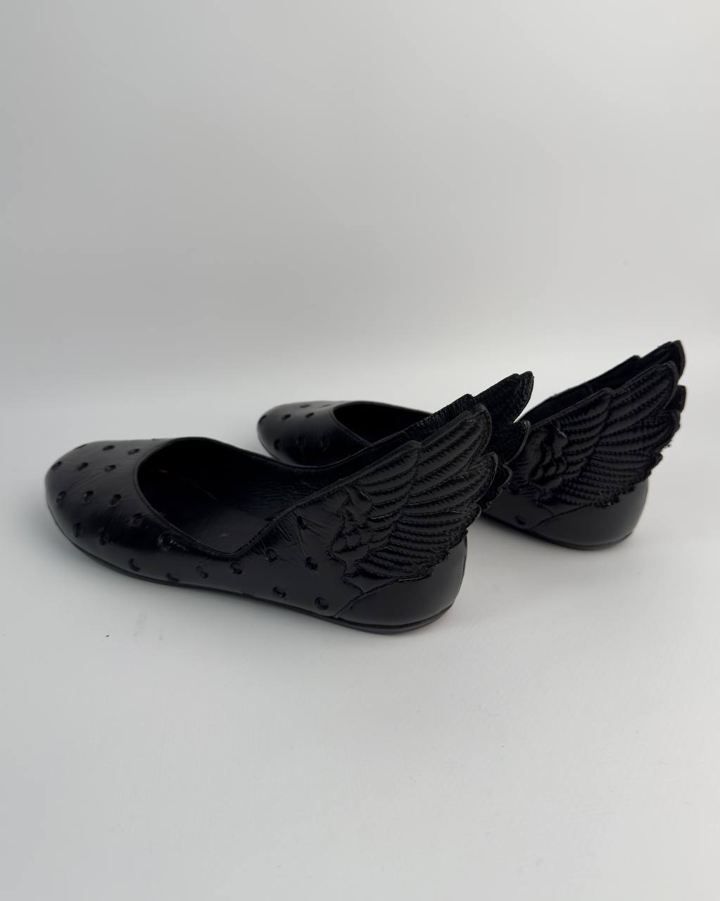 Adidas Jeremy Scott Wing Black Polka Dot Ballet Flats — 36/36.5 US5.5