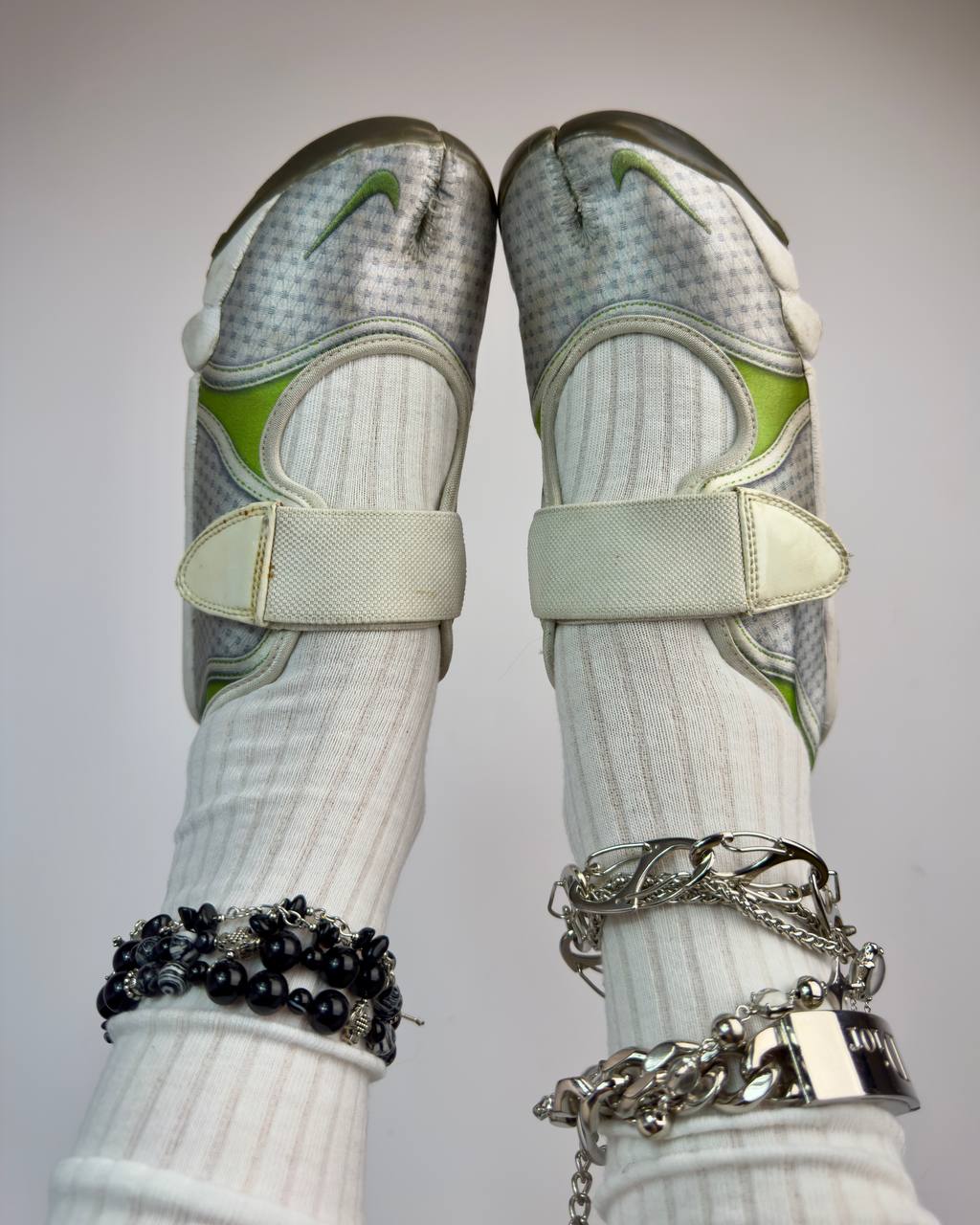 Nike Rift Tabi Vintage Silver Ballet Flats — 36/36.5