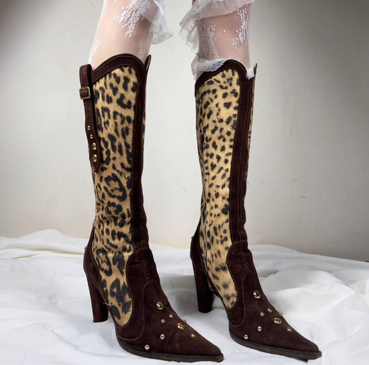 Roberto Cavalli Vintage Cowboy Heels 38/39