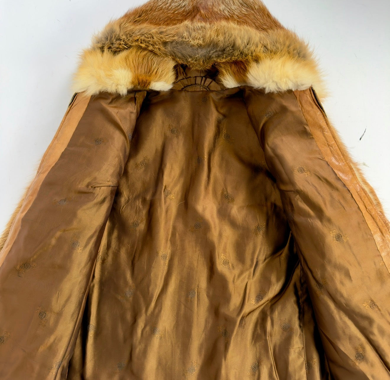 Vintage Fox Hooded Fur Jacket  — XS/M