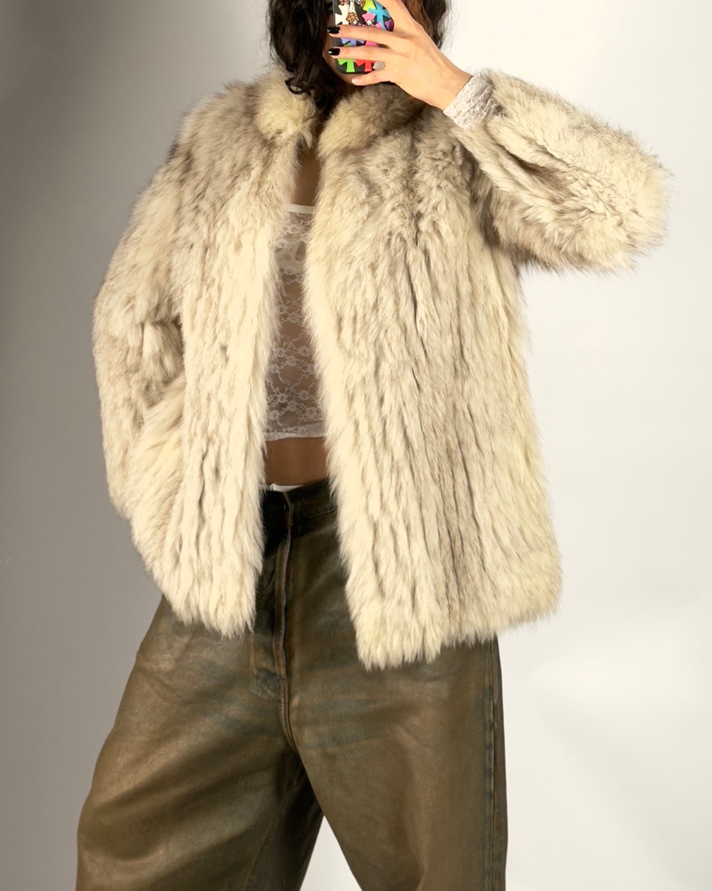 Vintage “Saga Fox” Arctic Fox Coat — S/L