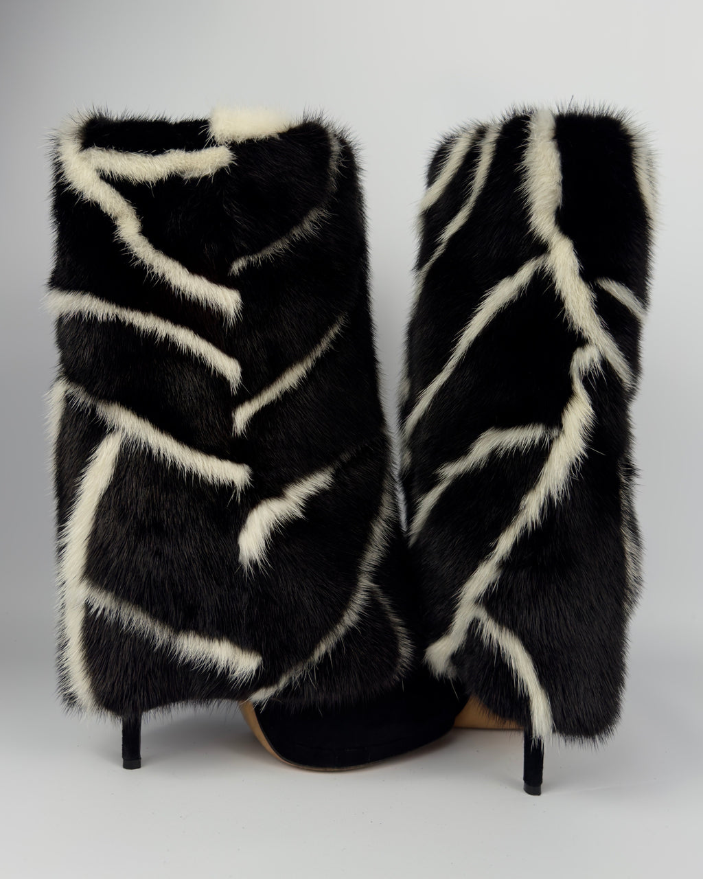 Casadei Vintage Mink Fur Boots — 38