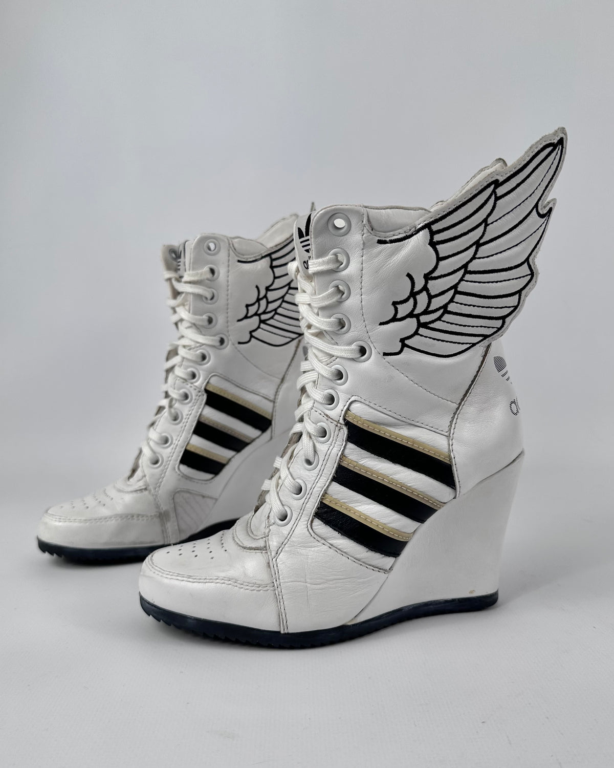 Adidas x Jeremy Scott Wing Wedge Boots — 36 US5