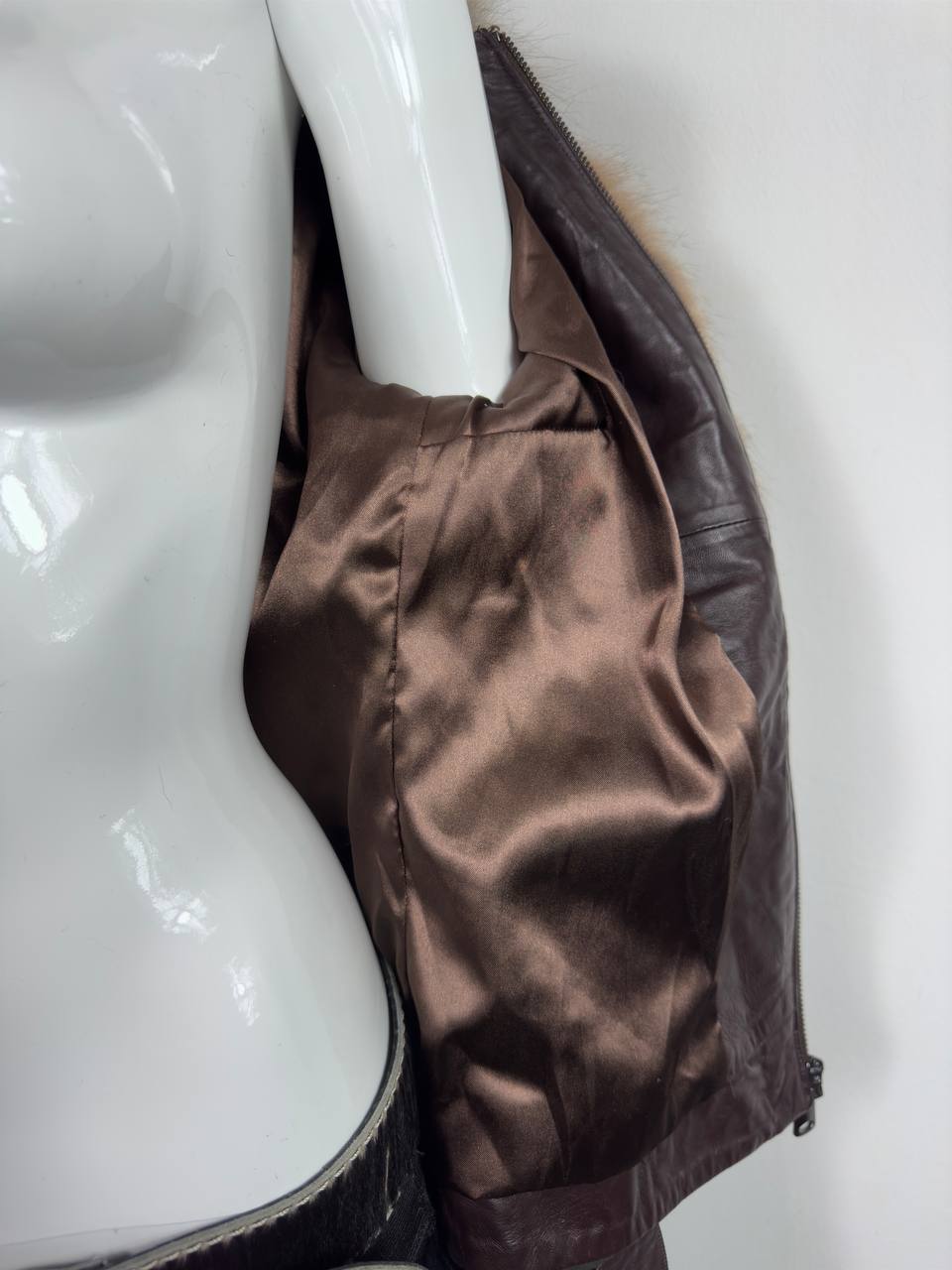 Vintage Fur Leather Jacket XS/M