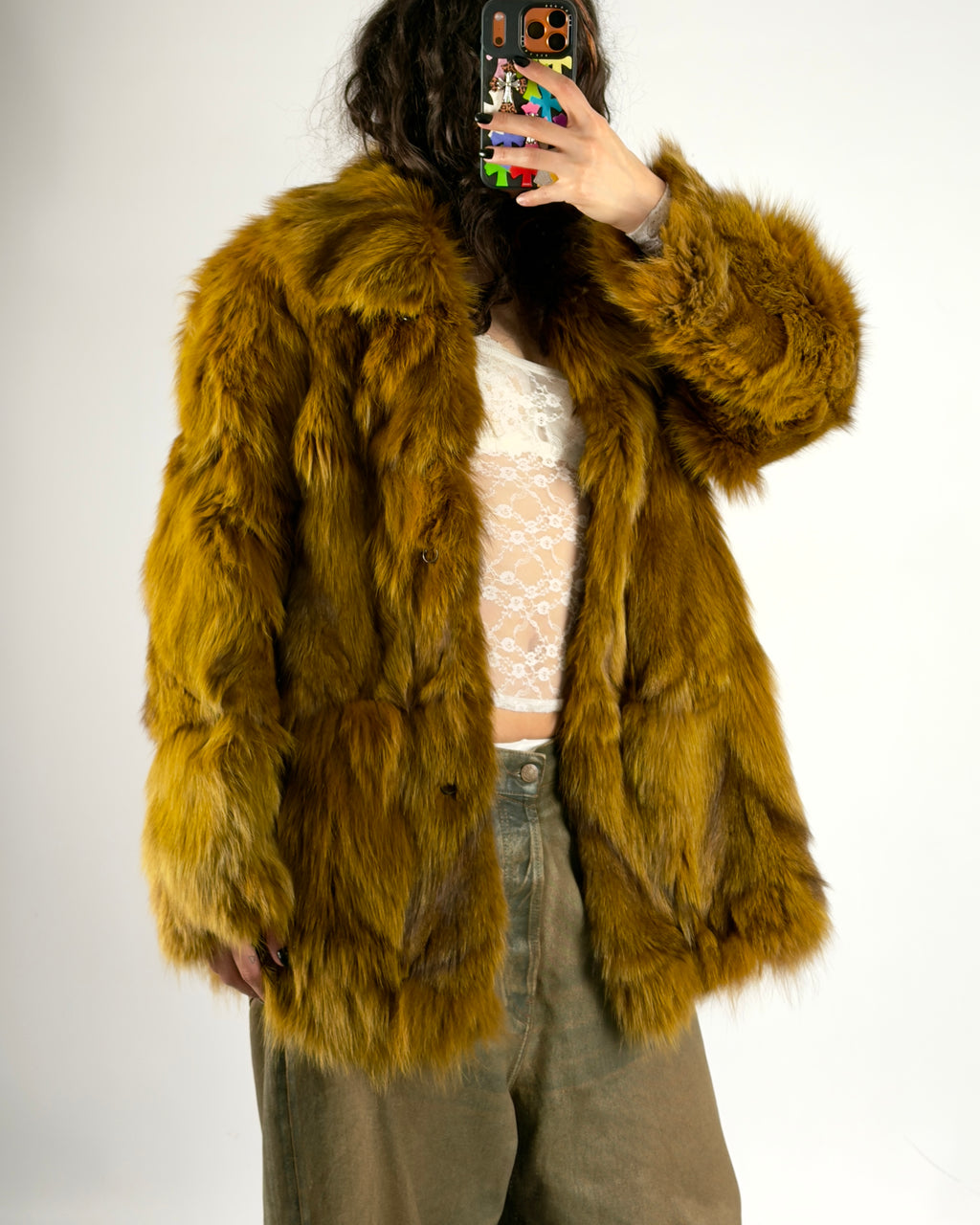 Vintage Fox Fur Jacket — S/L