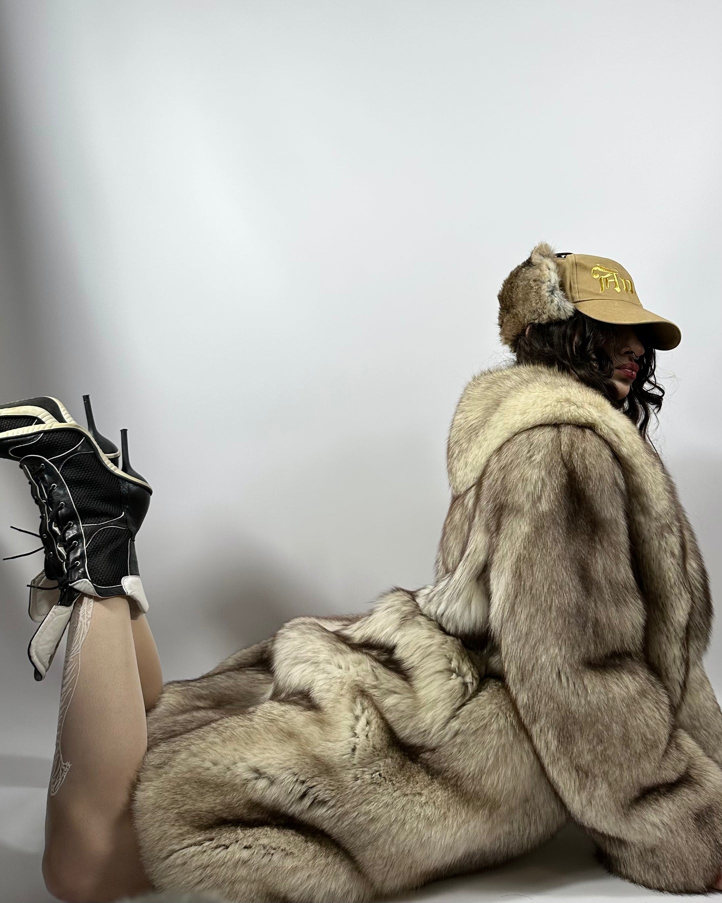 Vintage Arctic Fox Fur Coat