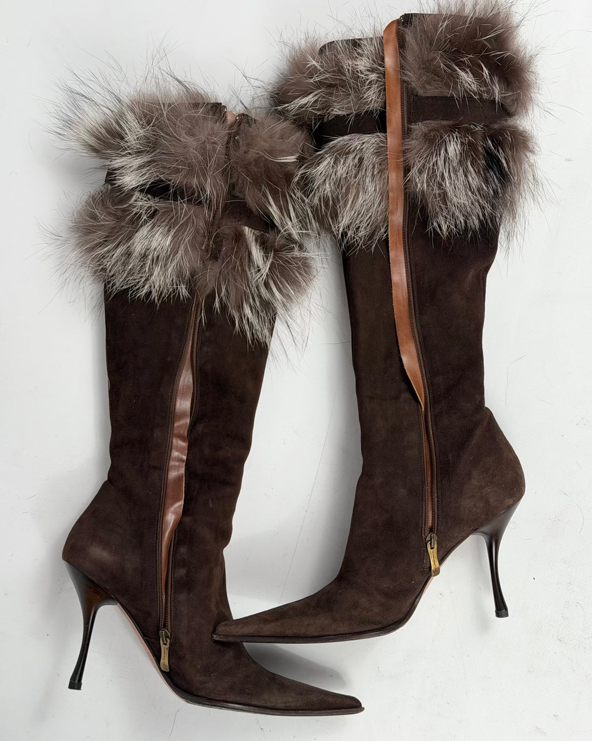 Gianmarco Lorenzi Vintage Suede Buckle Boots — 40