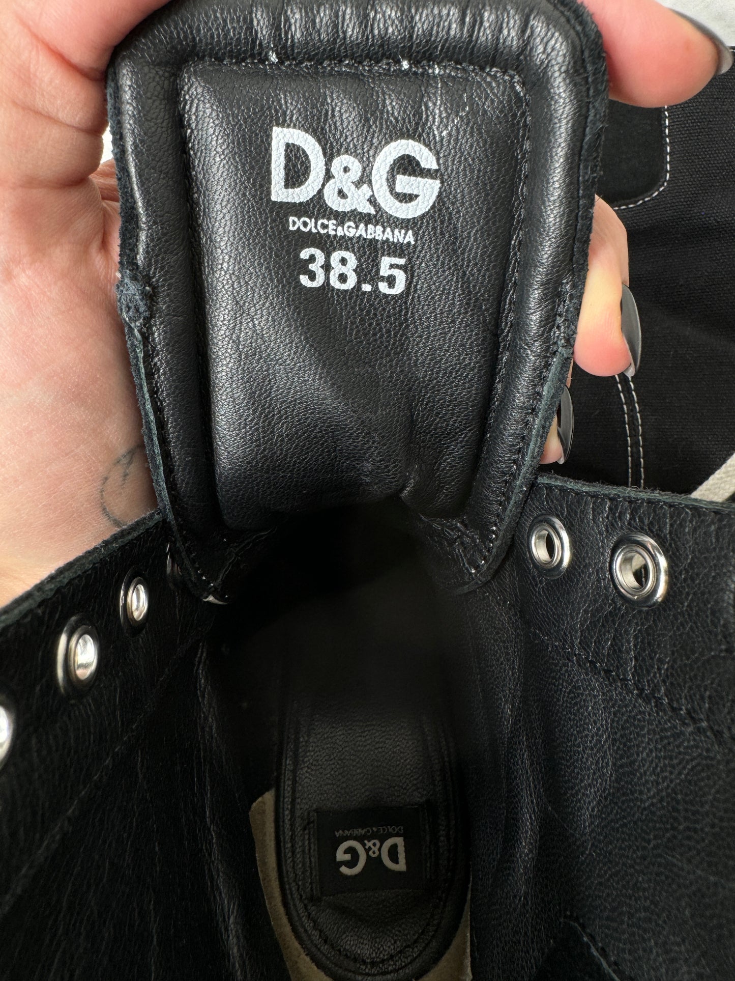 Dolce Gabbana Vintage Wedge Sneakers 38.5