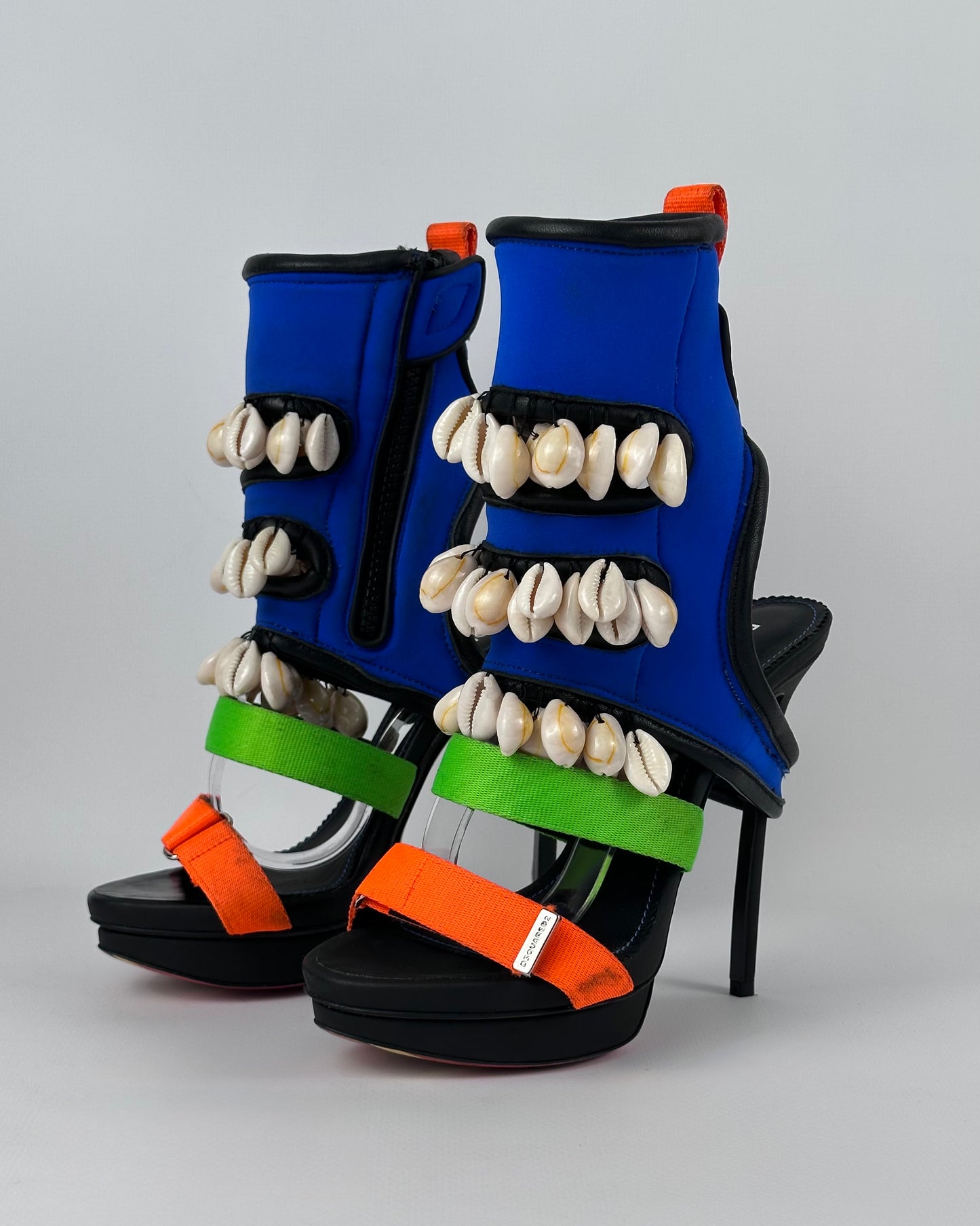 Dsquared Spring 2016 “Surfer’s Paradise” Seashell Heels — 38