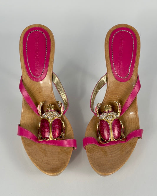 Gianmarco Lorenzi Vintage Beetle Heels — 39