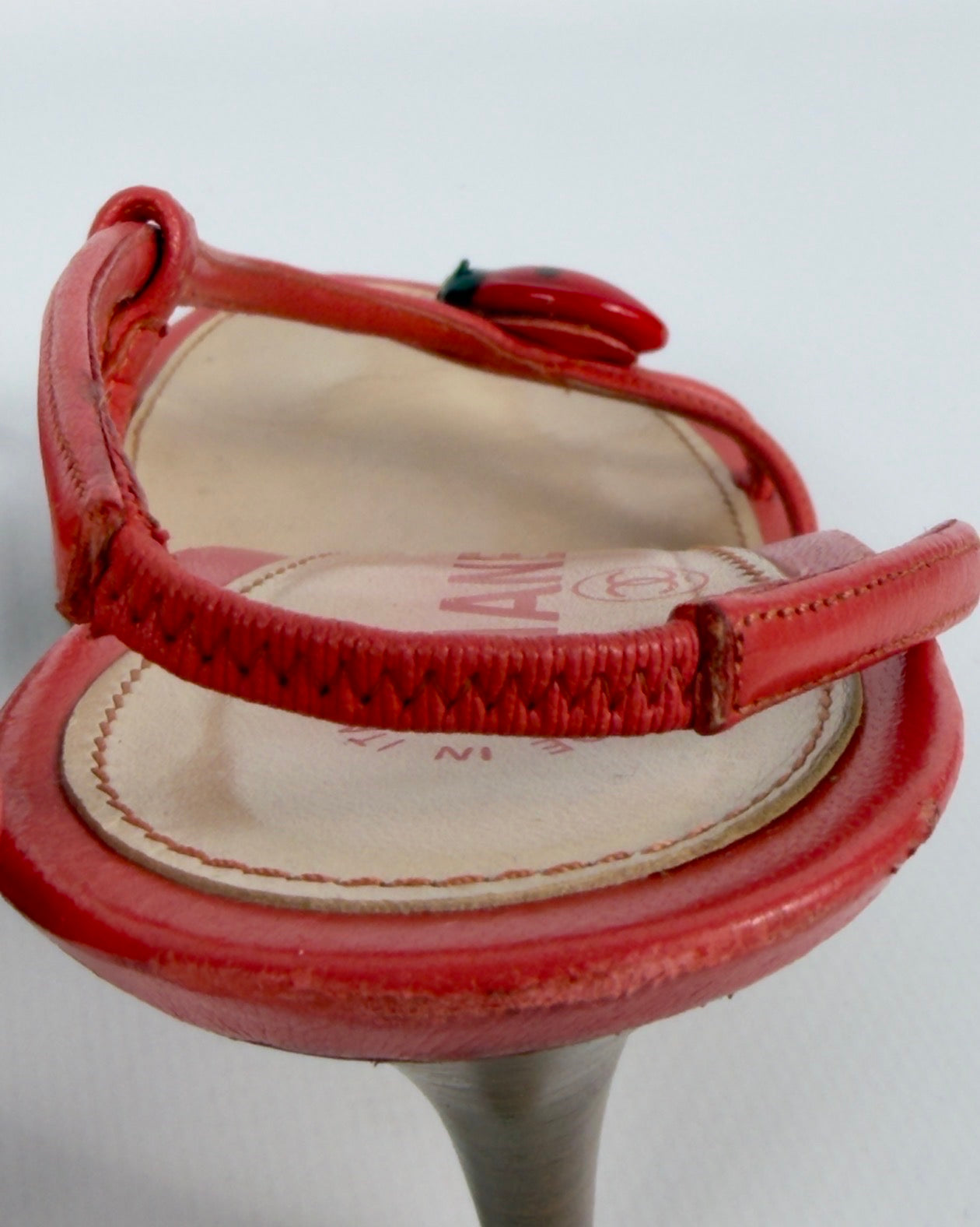 Chanel S/S 2004 by Karl Lagerfeld Vintage Ladybug Heels — 39