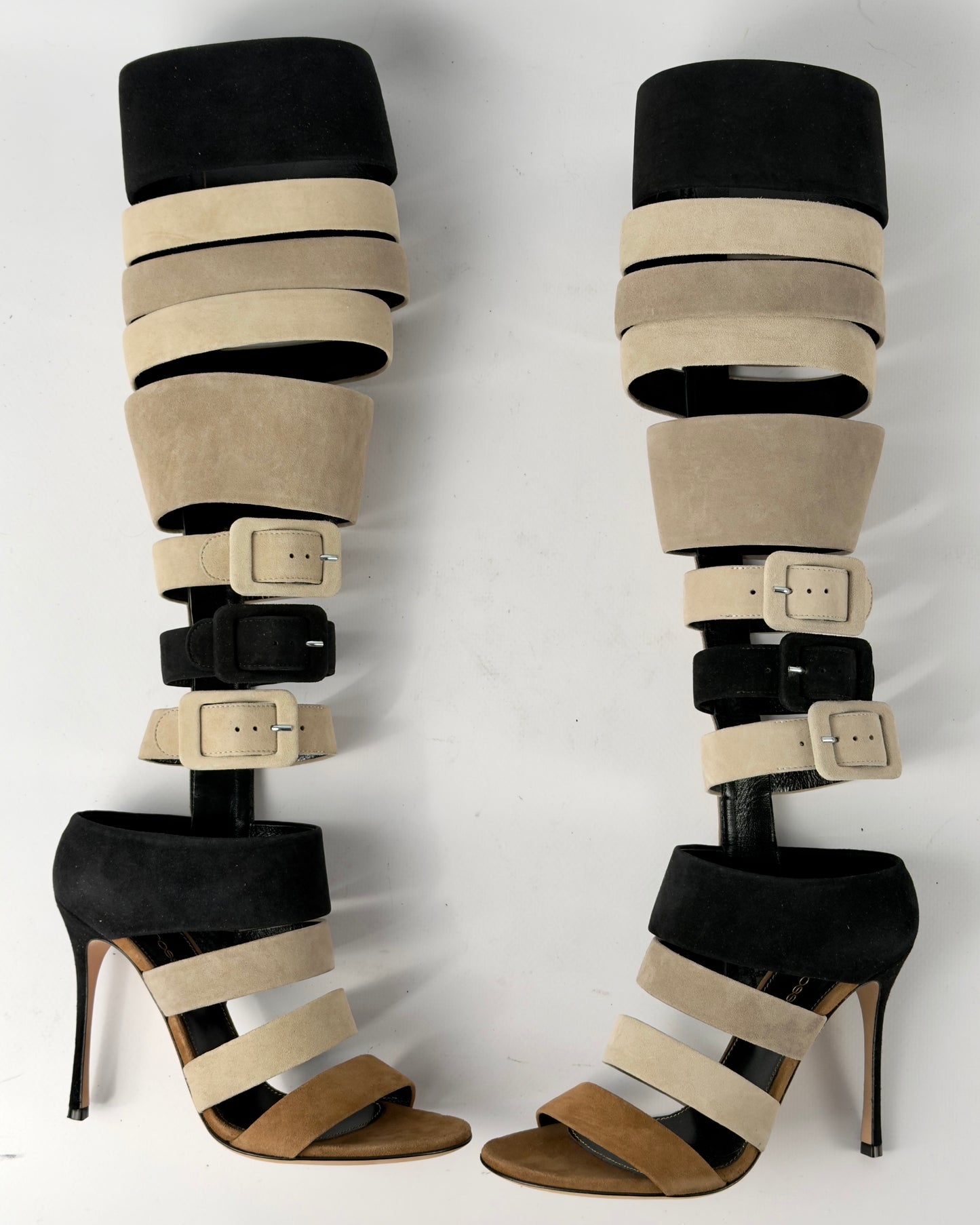 Sergio Rossi Gladiator Boots — 37