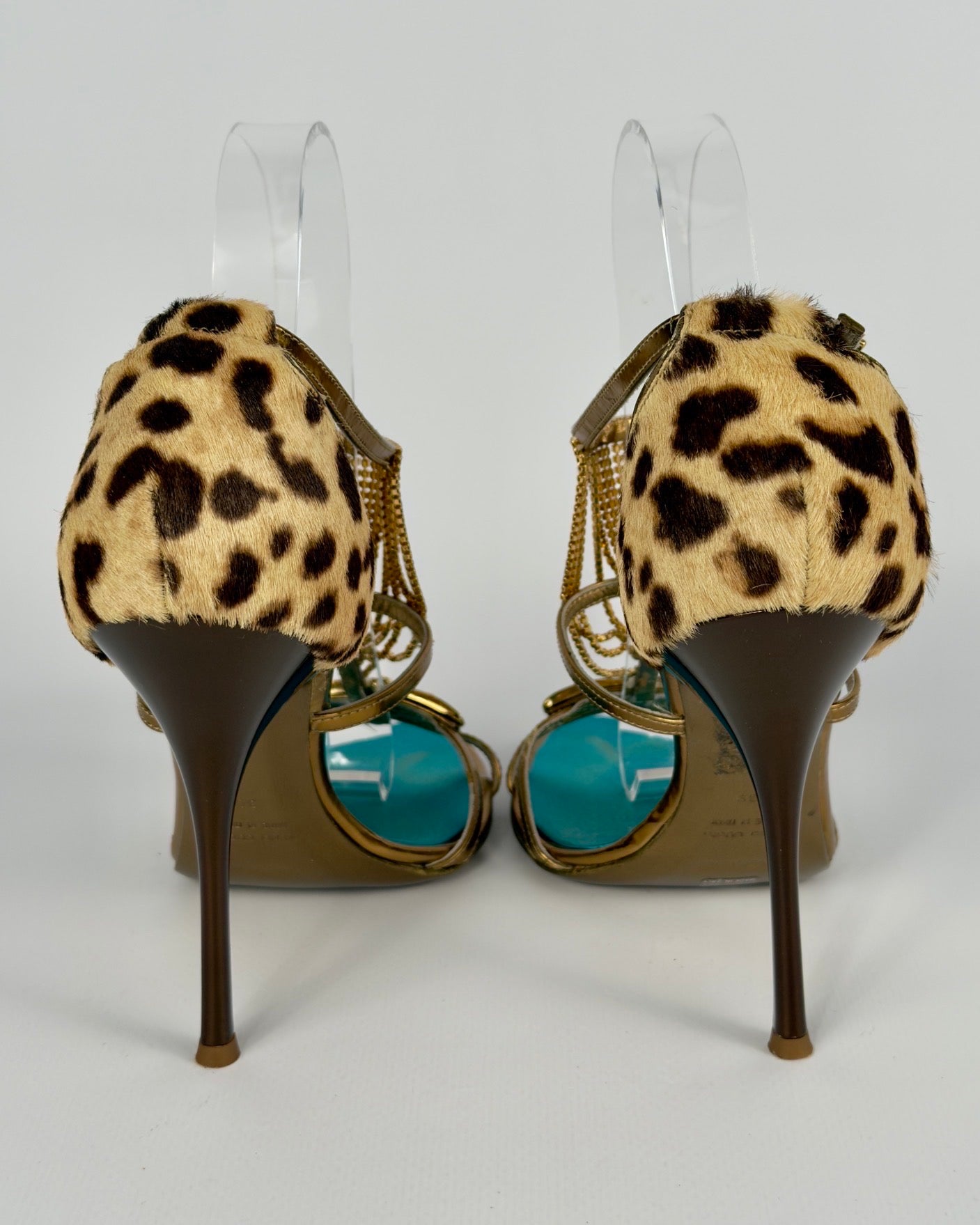 Roberto Cavalli Vintage Scarab Heels — 39