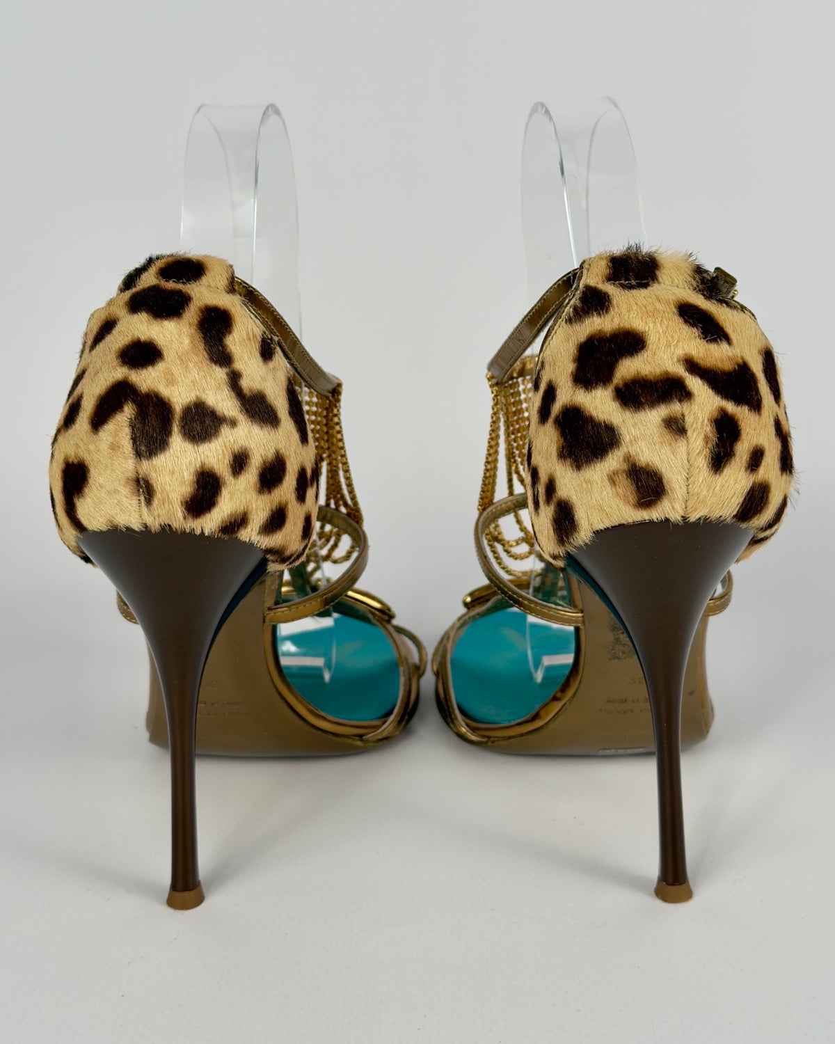 Roberto Cavalli Vintage Scarab Heels — 39