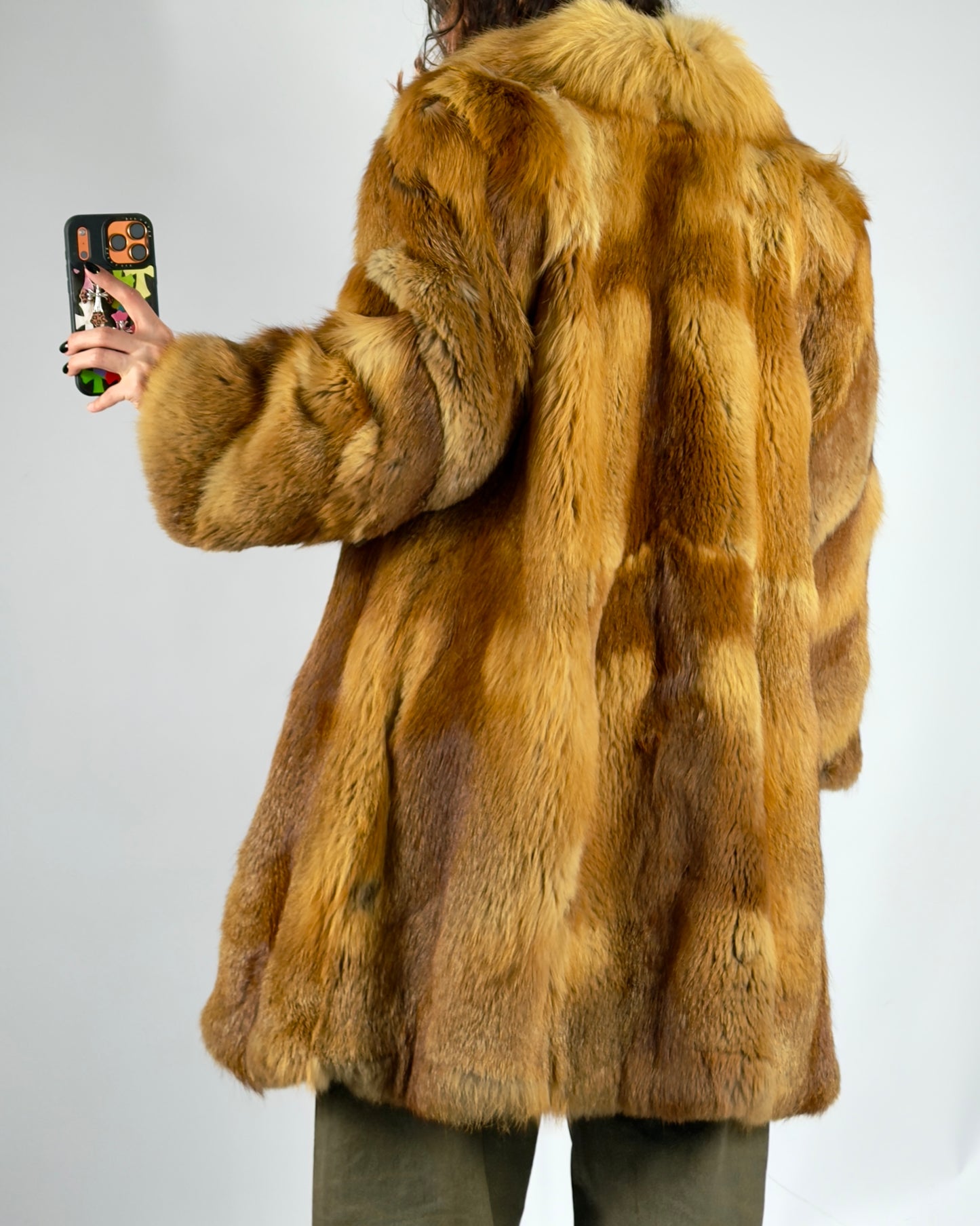 Vintage Fox Fur Coat — M/L