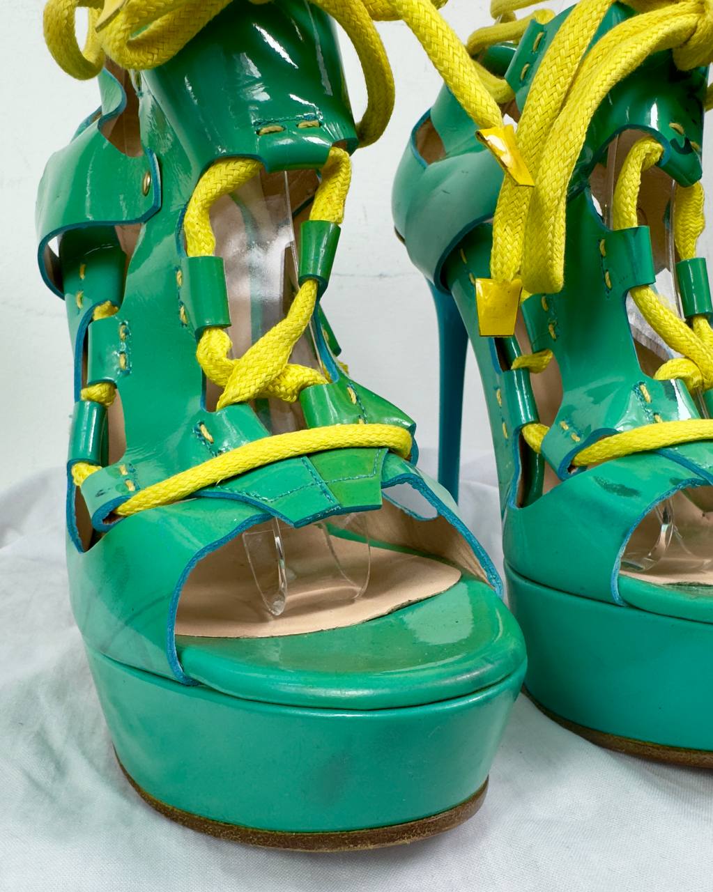 Versace 2011 Gladiator Wrap Lace Up Heels — 38/39