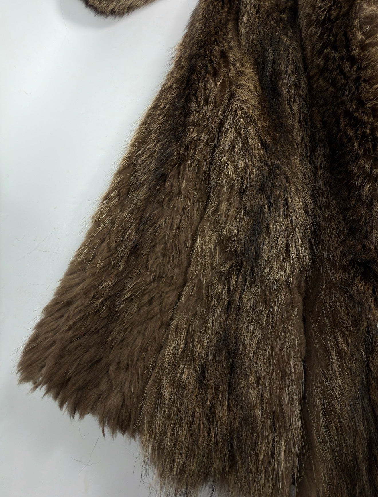 Vintage Long Brown Fur Coat — M/L