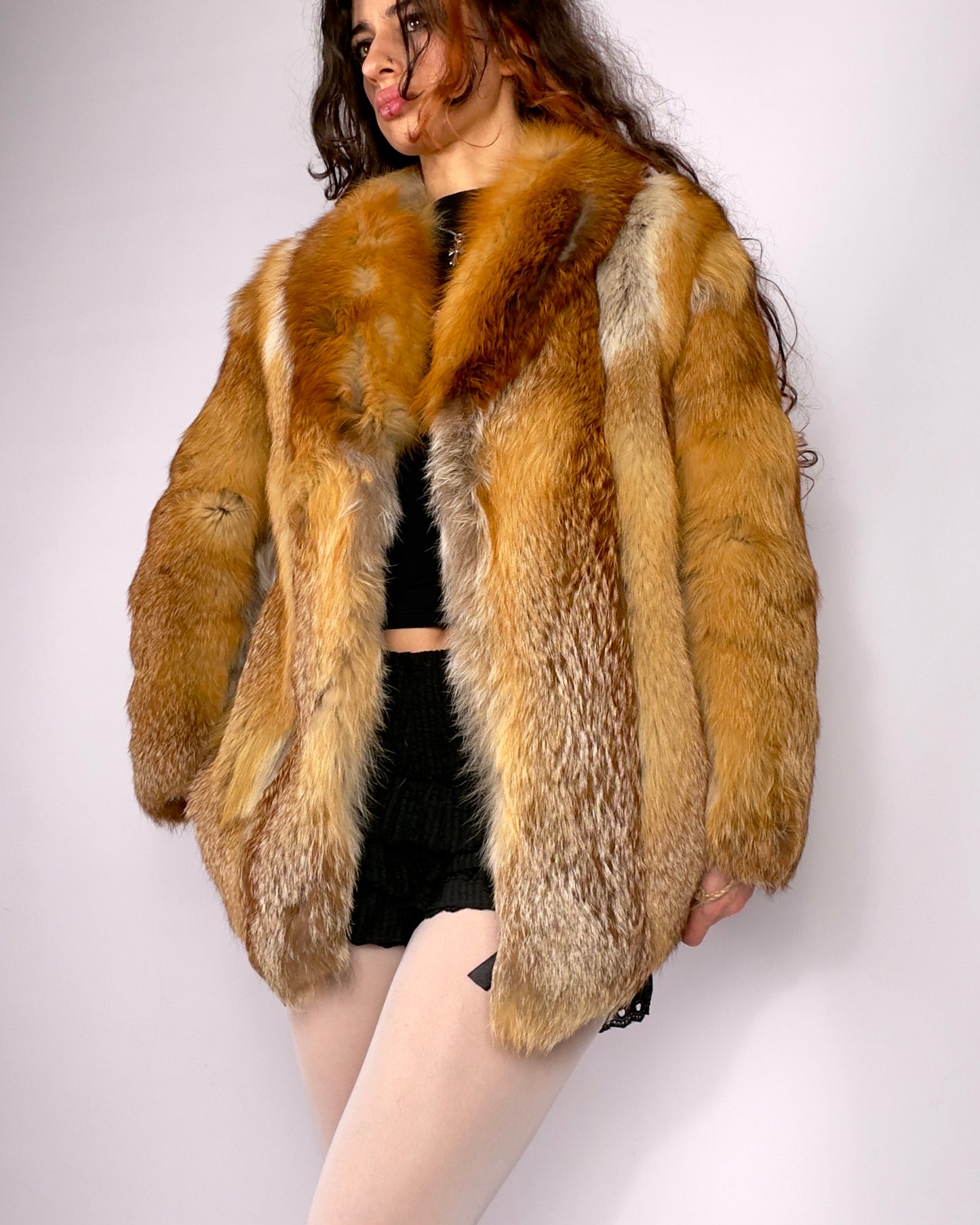 Vintage Fox Fur Jacket — XS/M