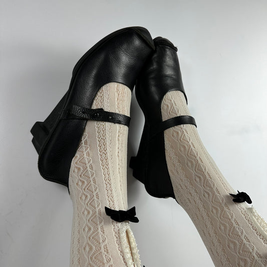 Trippen Vintage Leather Mary Jane Ballet Flats 39/39.5