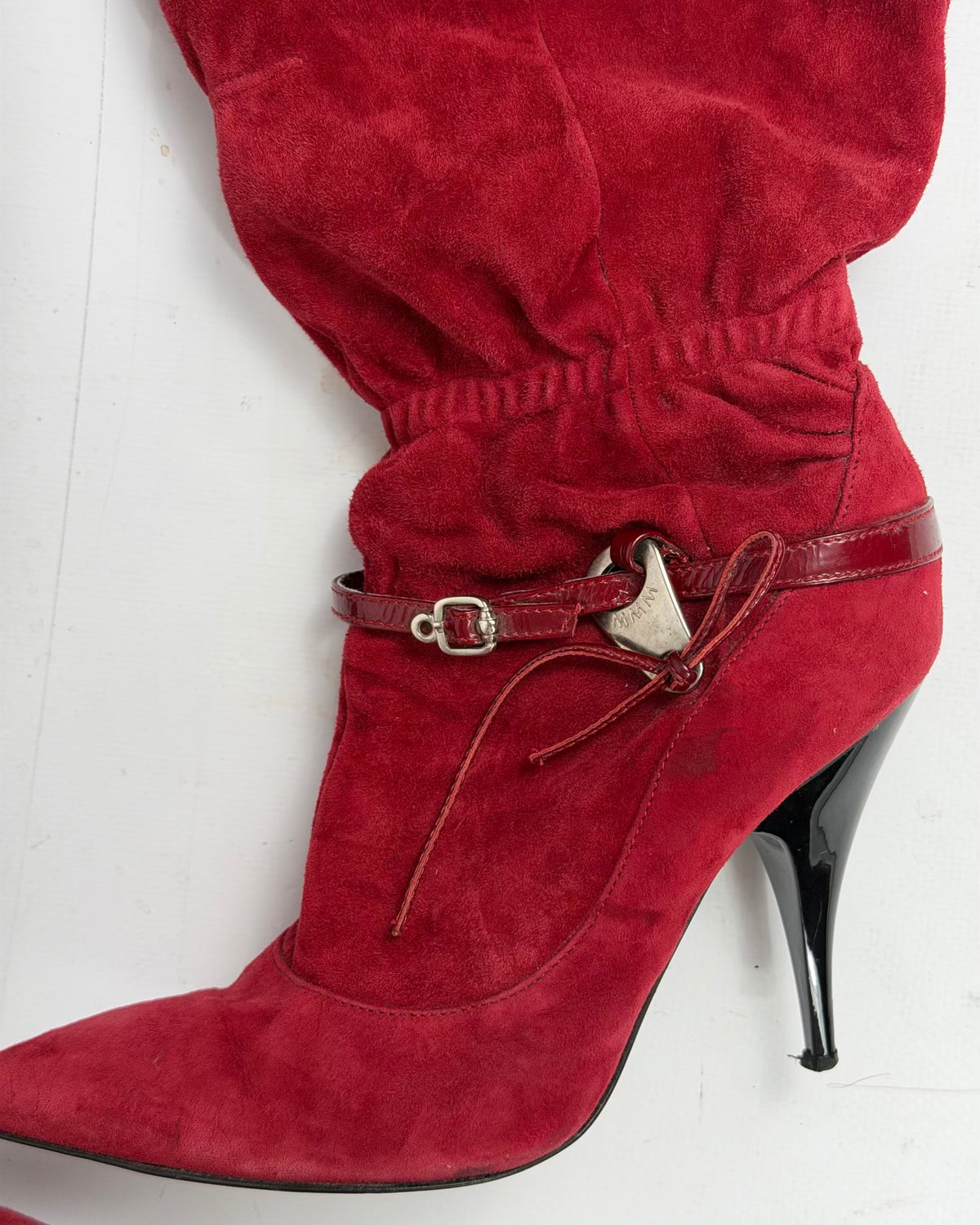 Vintage Italian Suede Slouch Boots — 39