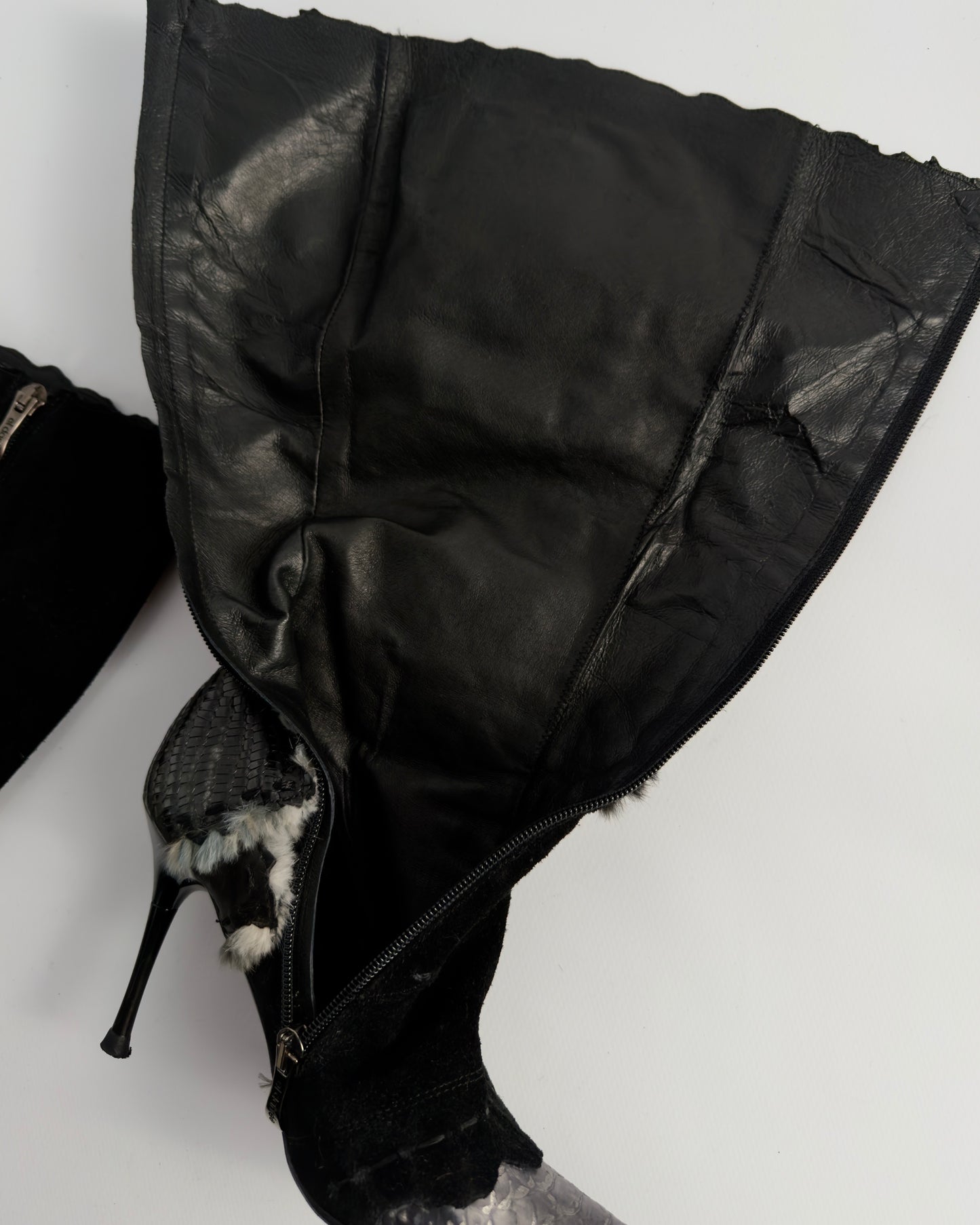 El Dante’s Couture Vintage Cargo Boots — 36