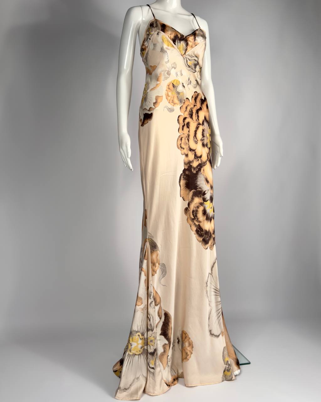 Roberto Cavalli S/S 2007 Silk Floral Gown