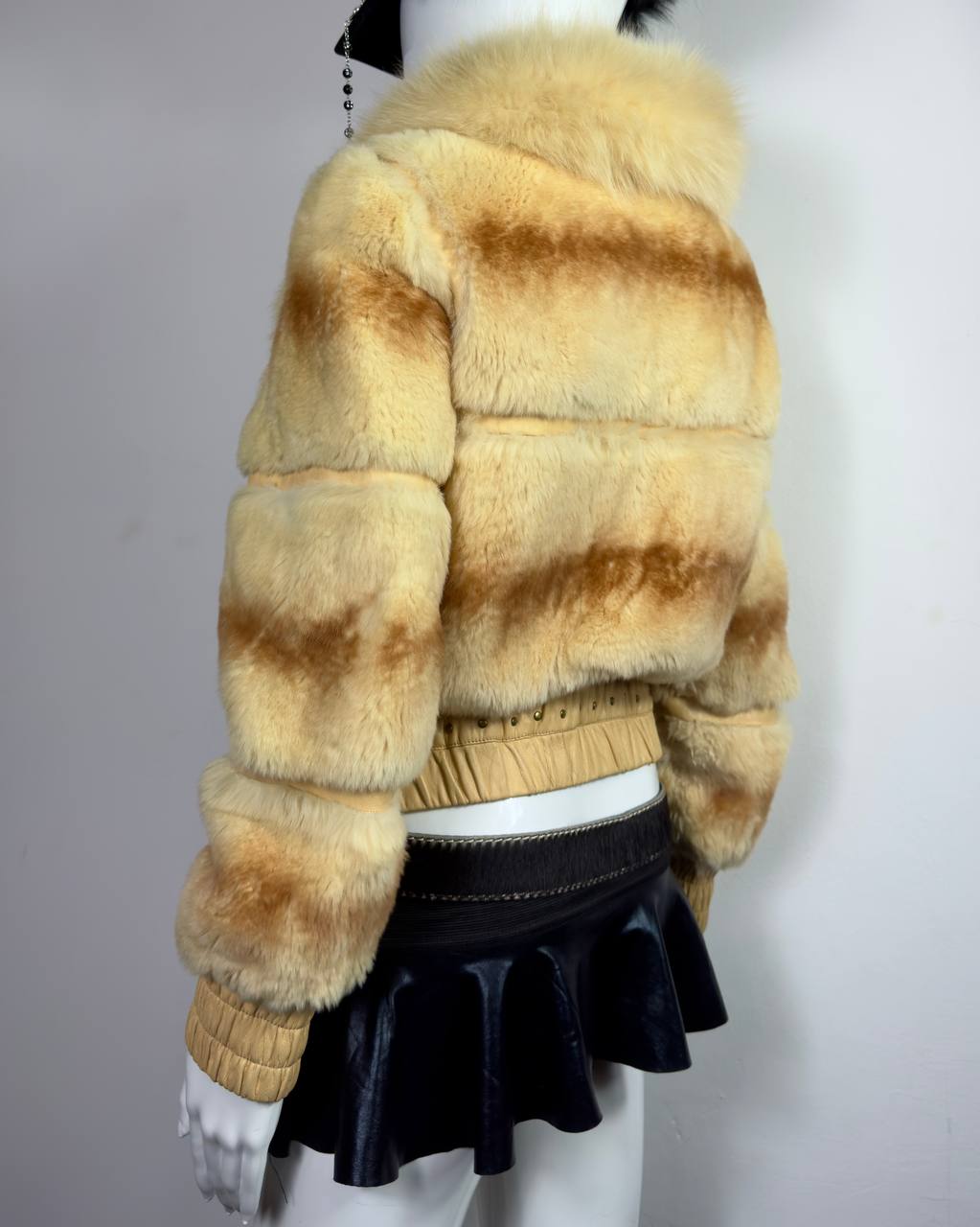 Vintage Fur Leather Jacket XS/M