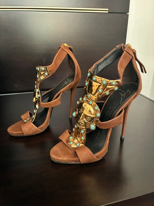 Giuseppe Zanotti Vintage Tribal Heels — 36