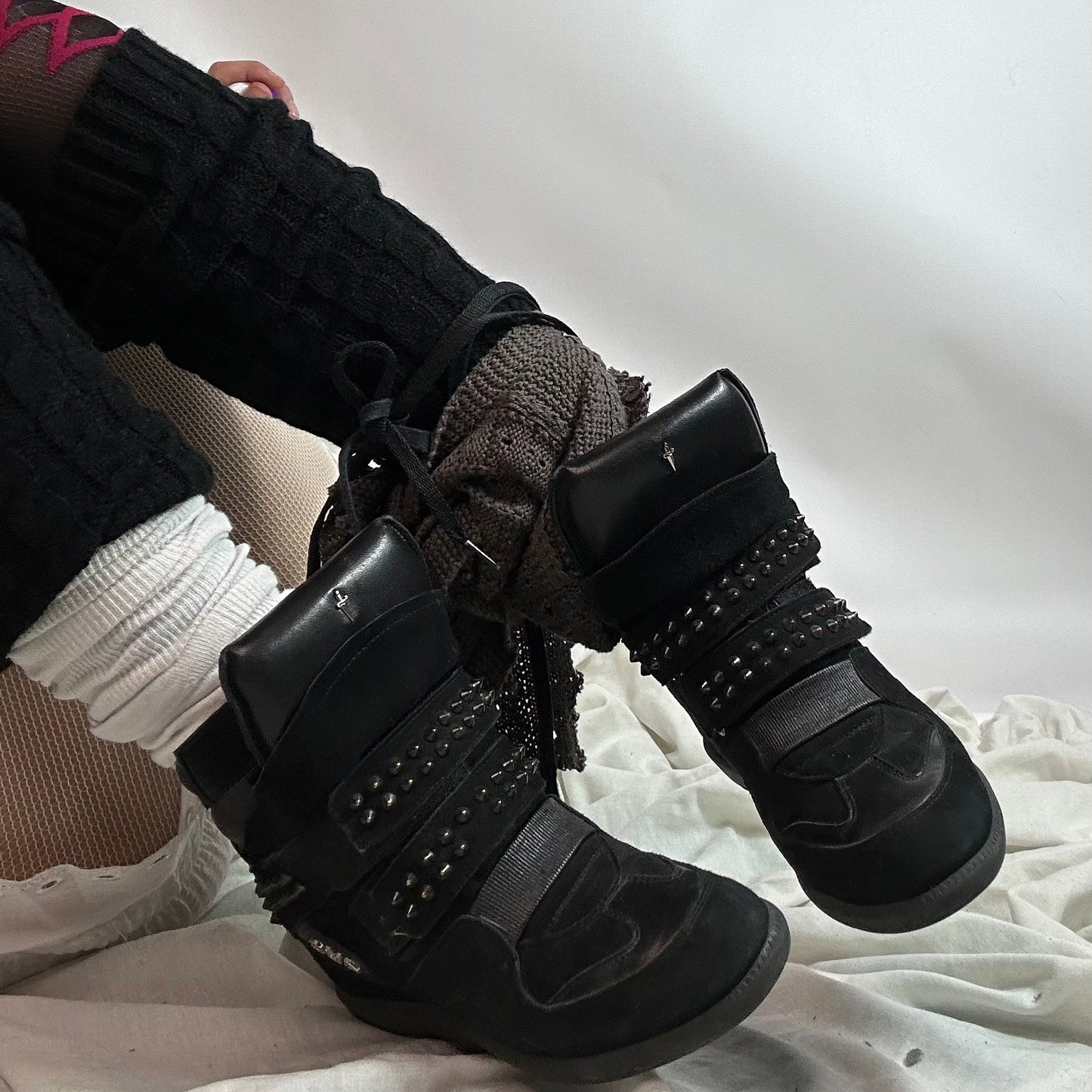 Paciotti Studded Wedge Sneakers 37