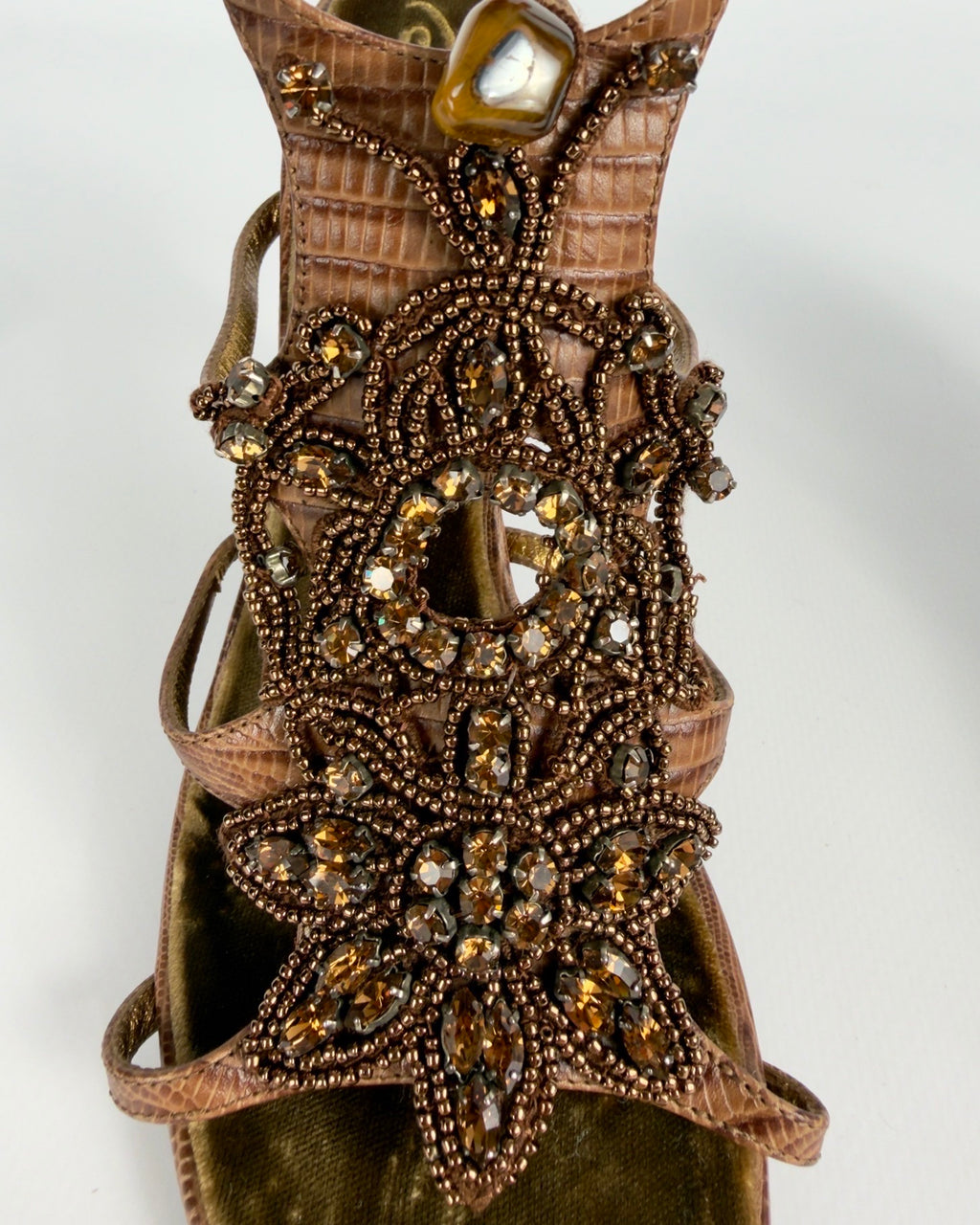 Roberto Cavalli Vintage Beaded Heels — 41
