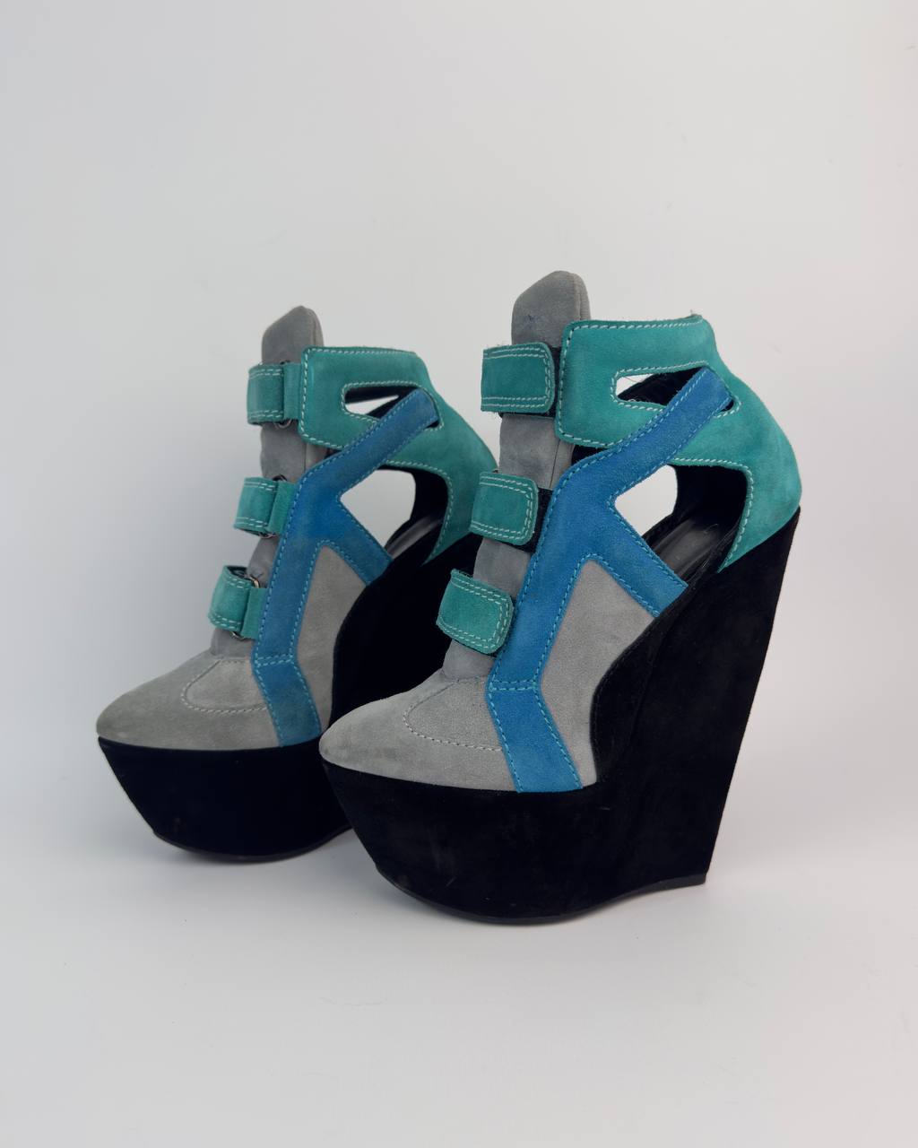 Casadei Vintage Wedge Boots — 37/37.5