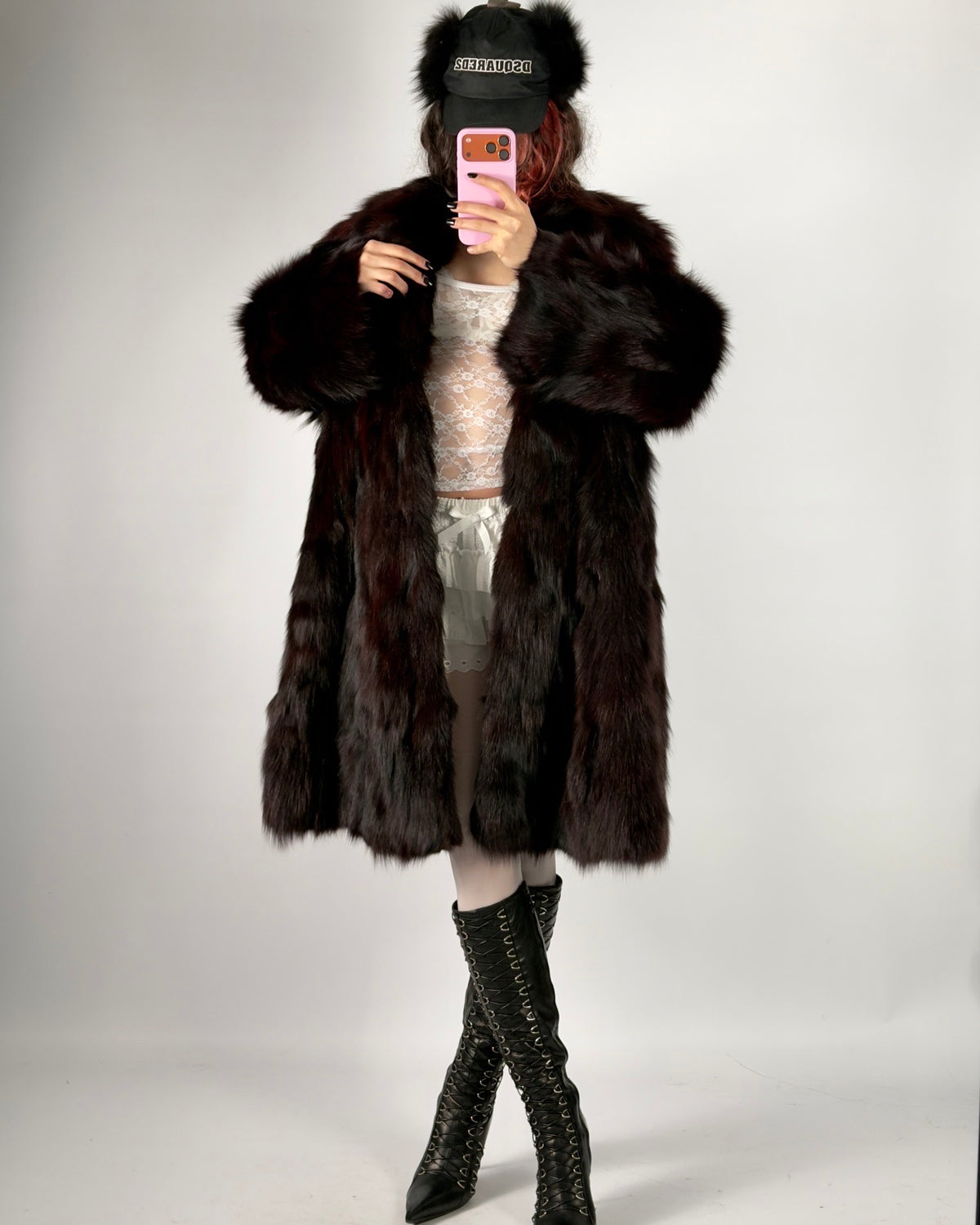 Vintage Fox Fur Coat — S/L