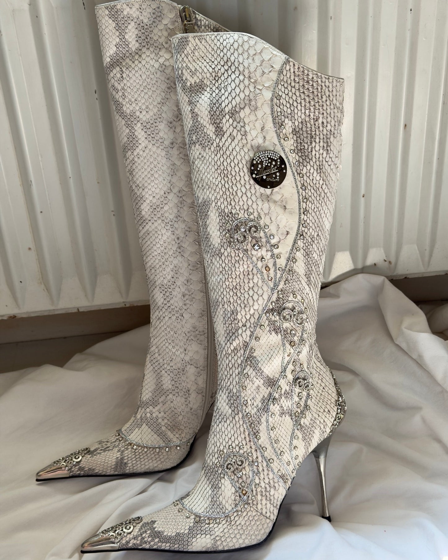 Hamlet Couture Italian Python Boots