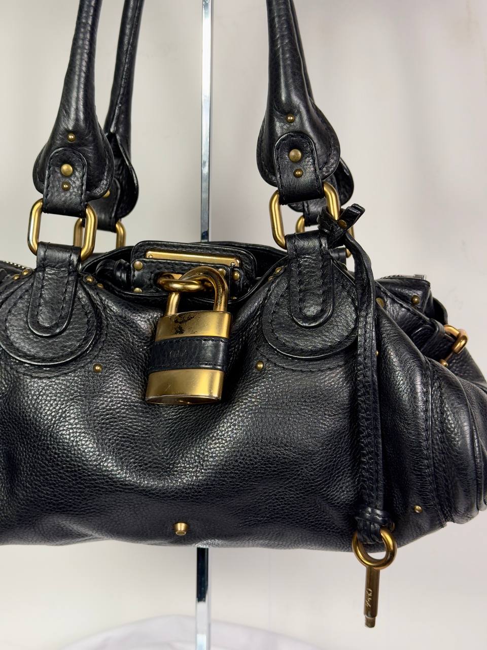 Chloe 2000s Paddington Lock Leather Bag
