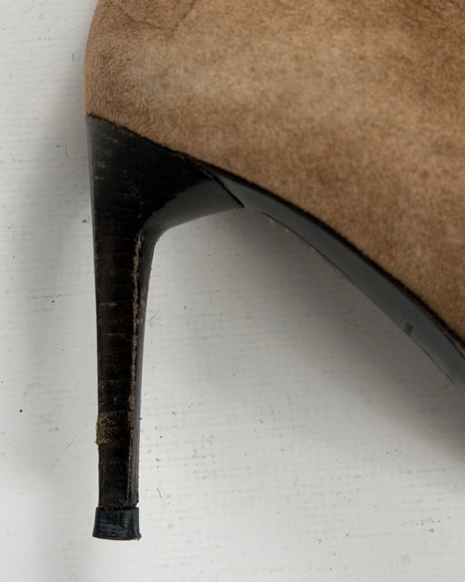 Le Silla Vintage Lace Up Leather Boots — 39