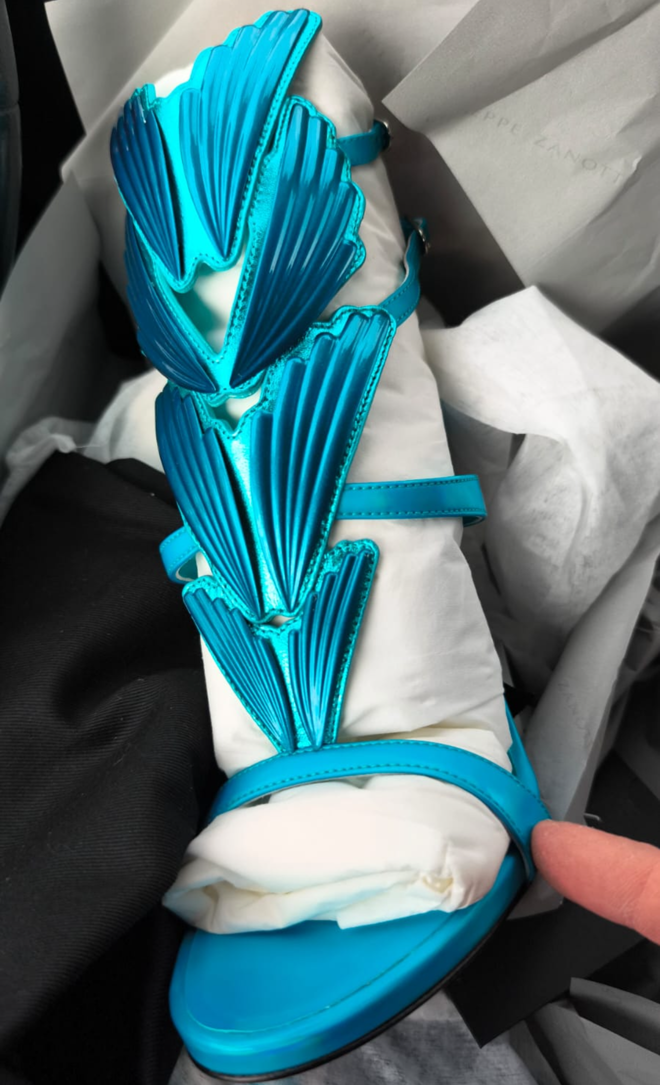 Giuseppe Zanotti Cruel Summer 2.0 Wing Alien Heels — 39 NWB