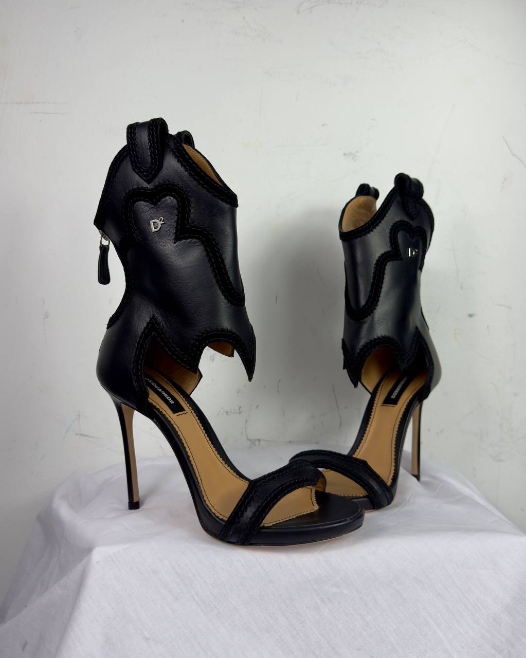 Dsquared2 Rodeo Girl Cowboy Heels 37 & 38 new with box