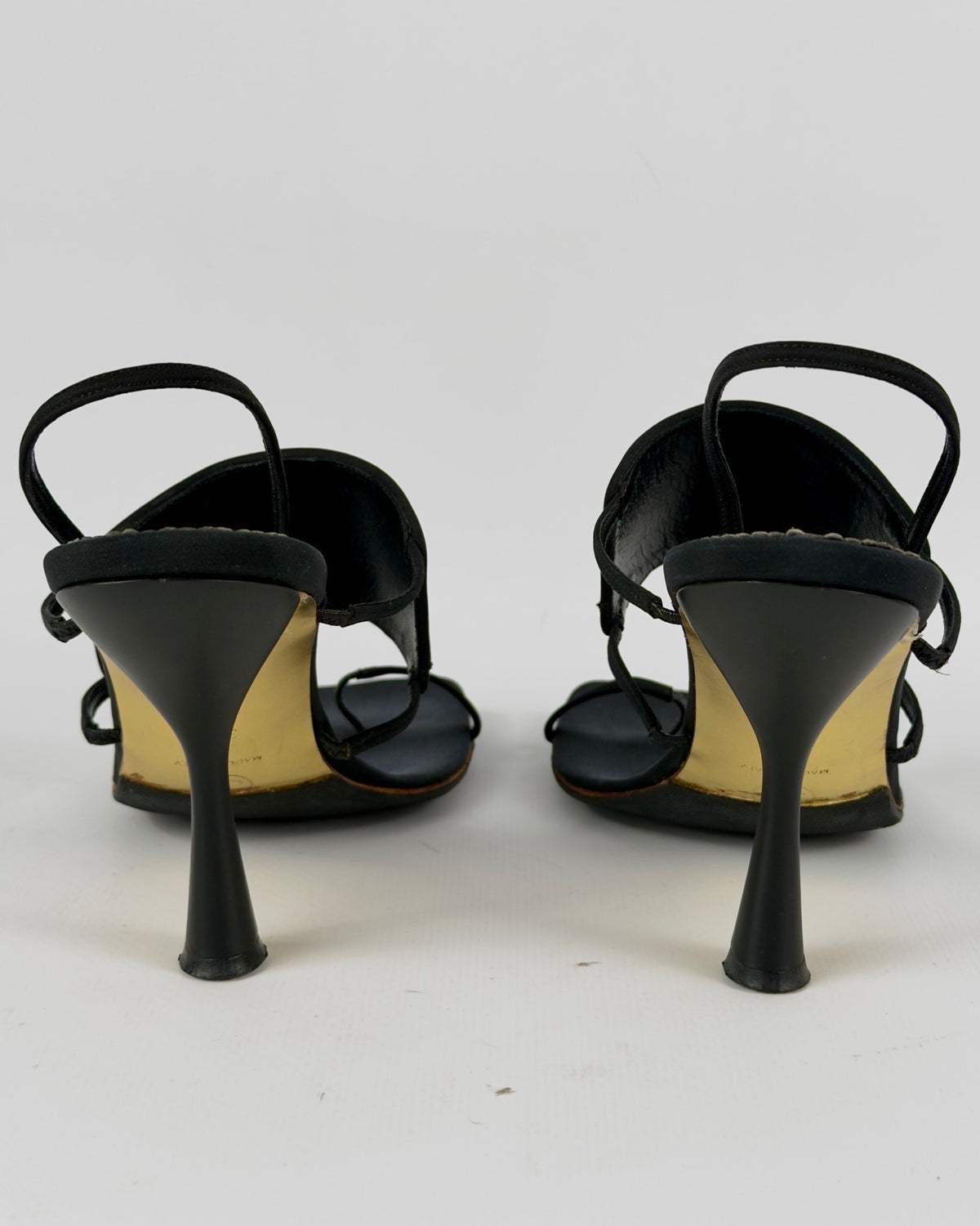 Chanel Cruise 2001 Crystal Logo Slingback Heels — 39/40