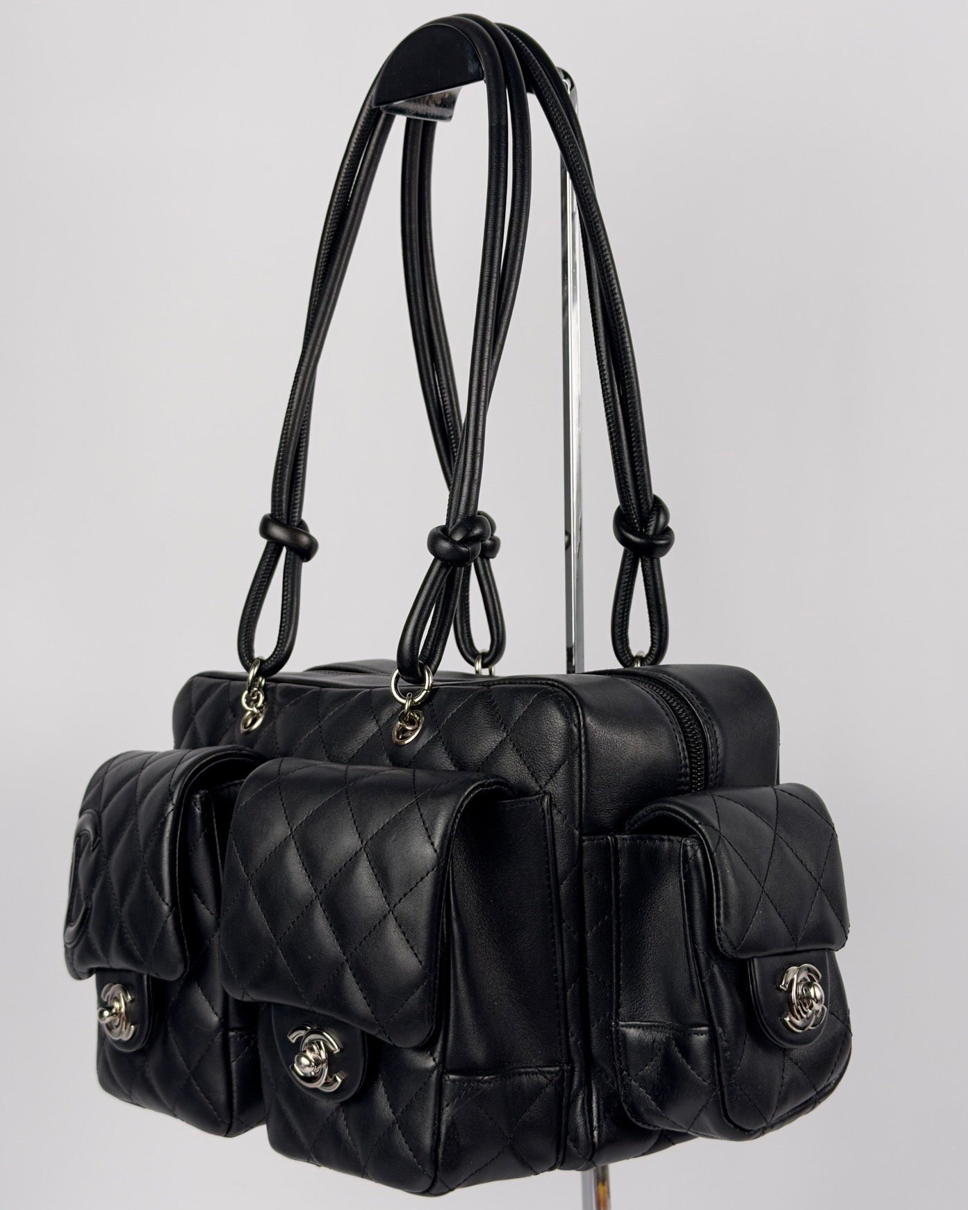 Chanel Cambon 2005 Multipocket Reporter Vintage Bag