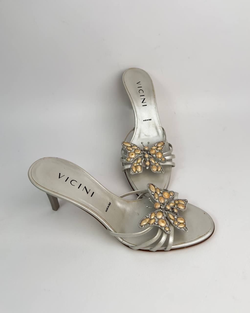 Vicini By Zanotti Butterfly Gemstone 00s Heels — 37.5/38