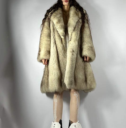 Vintage Arctic Fox Fur Coat