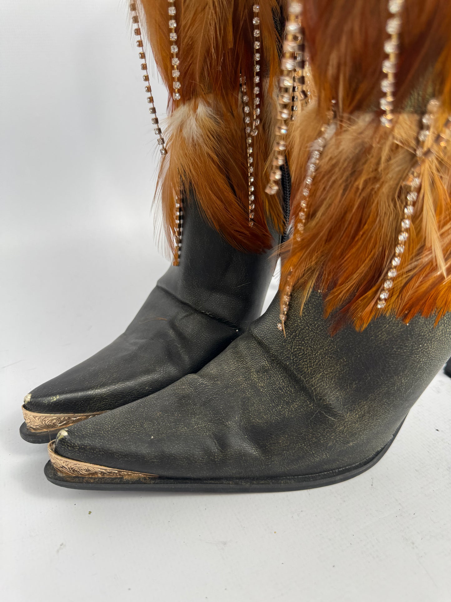 Vintage Italian PU Fur Boots — 39.5 NUANCE ❣️