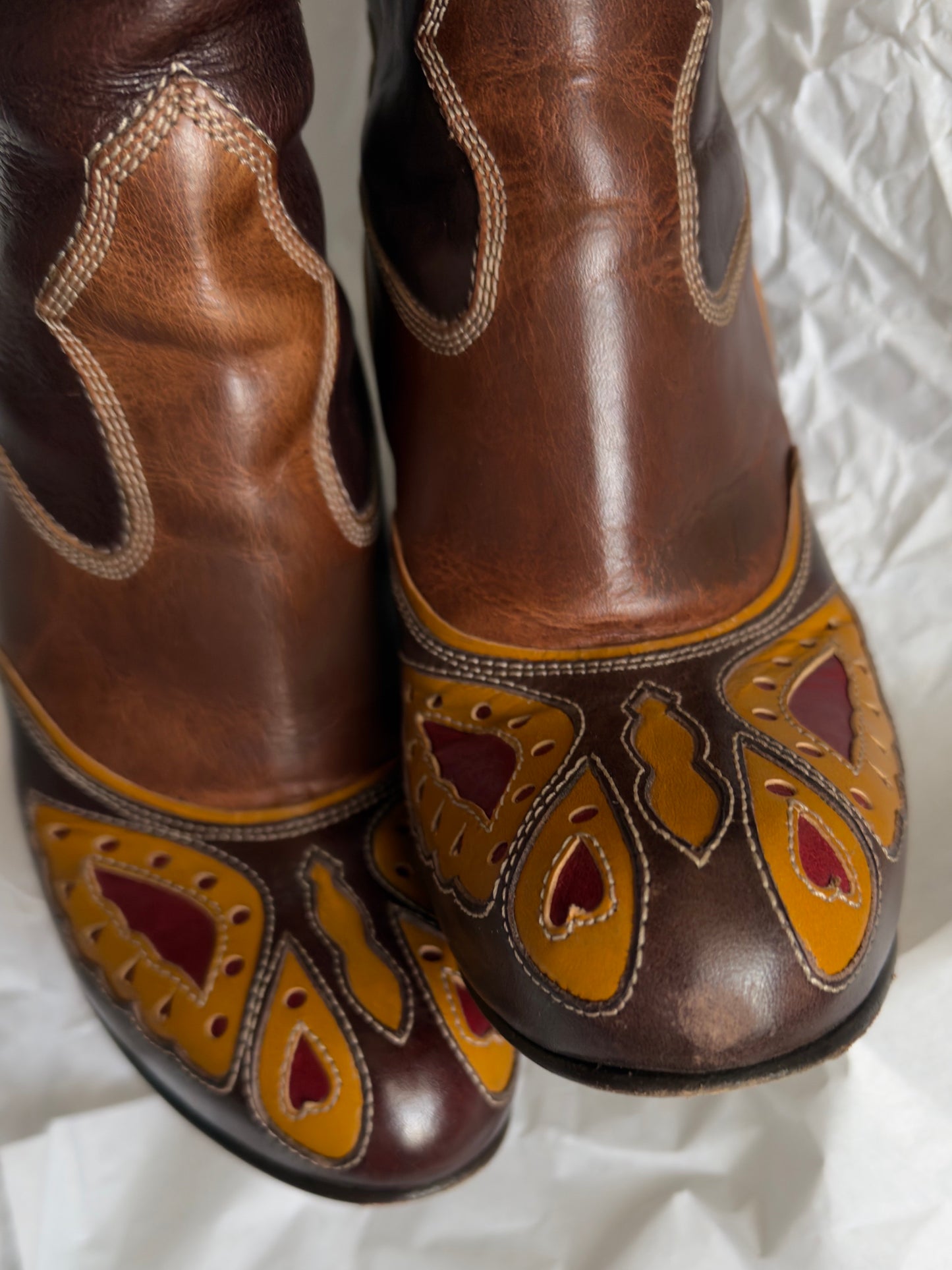 D&G SS 04 Cowboy Butterfly Boots — 36
