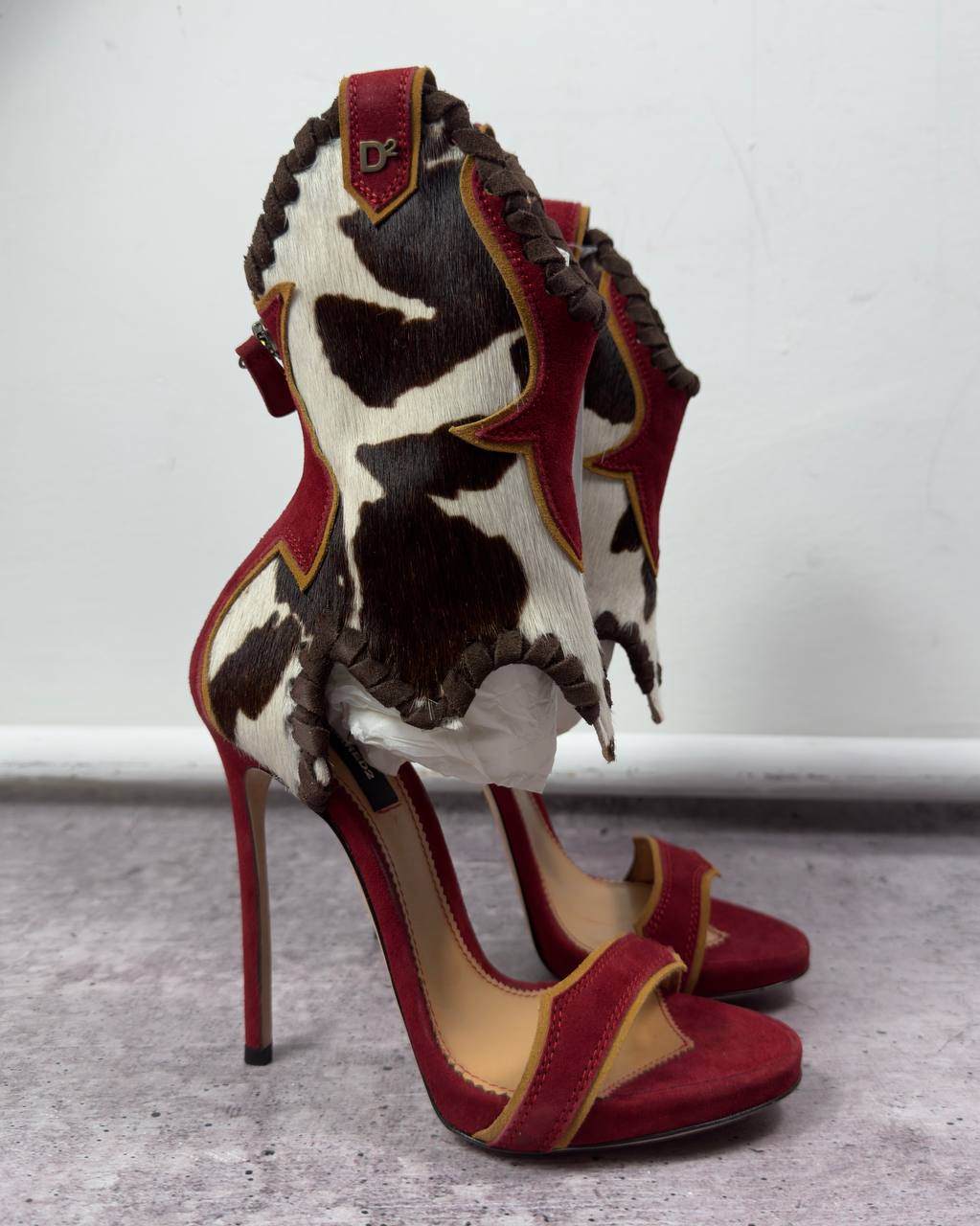 【通販 人気】 RARE F/W18 Dsquared2 Rodeo box with new - Muccato Pony Girl 靴