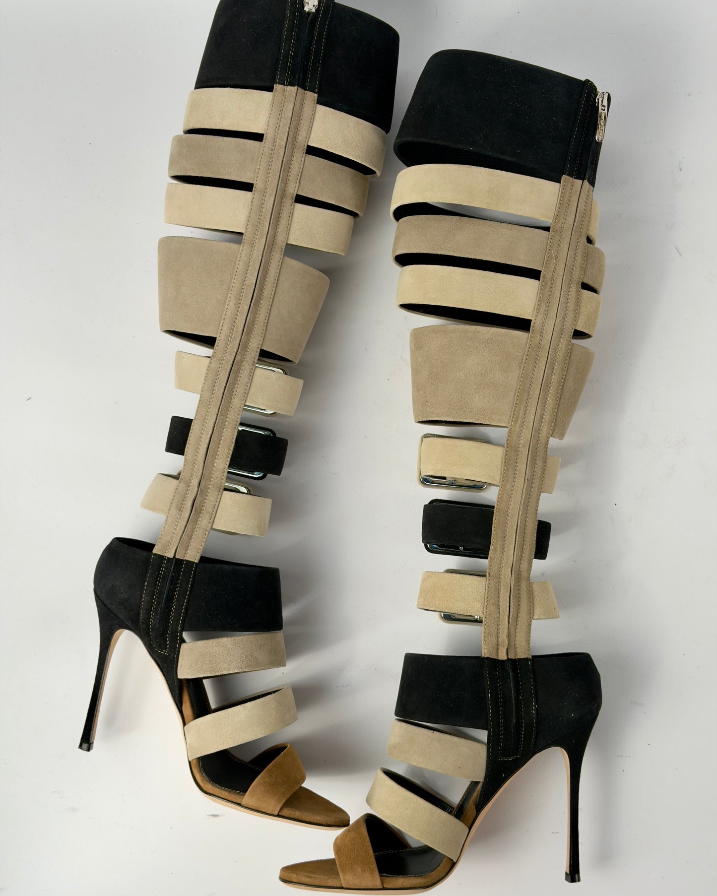 Sergio Rossi Gladiator Boots — 37