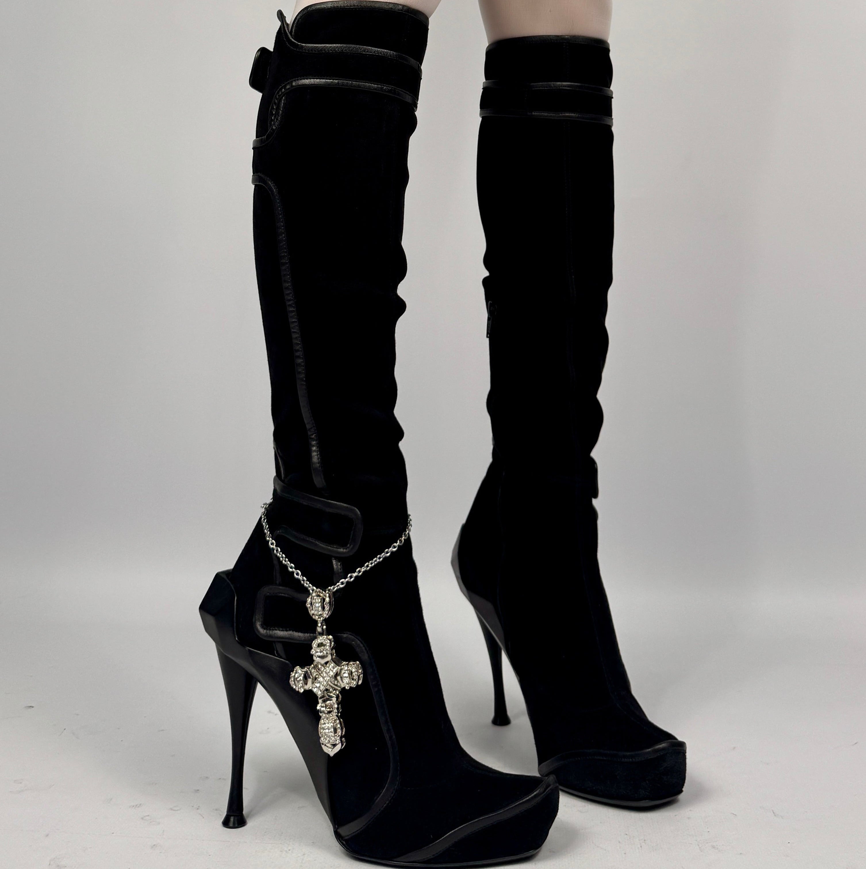 Celine FW 2008 Runway Moto Boots — 39.5/40.5 – darina`s garms