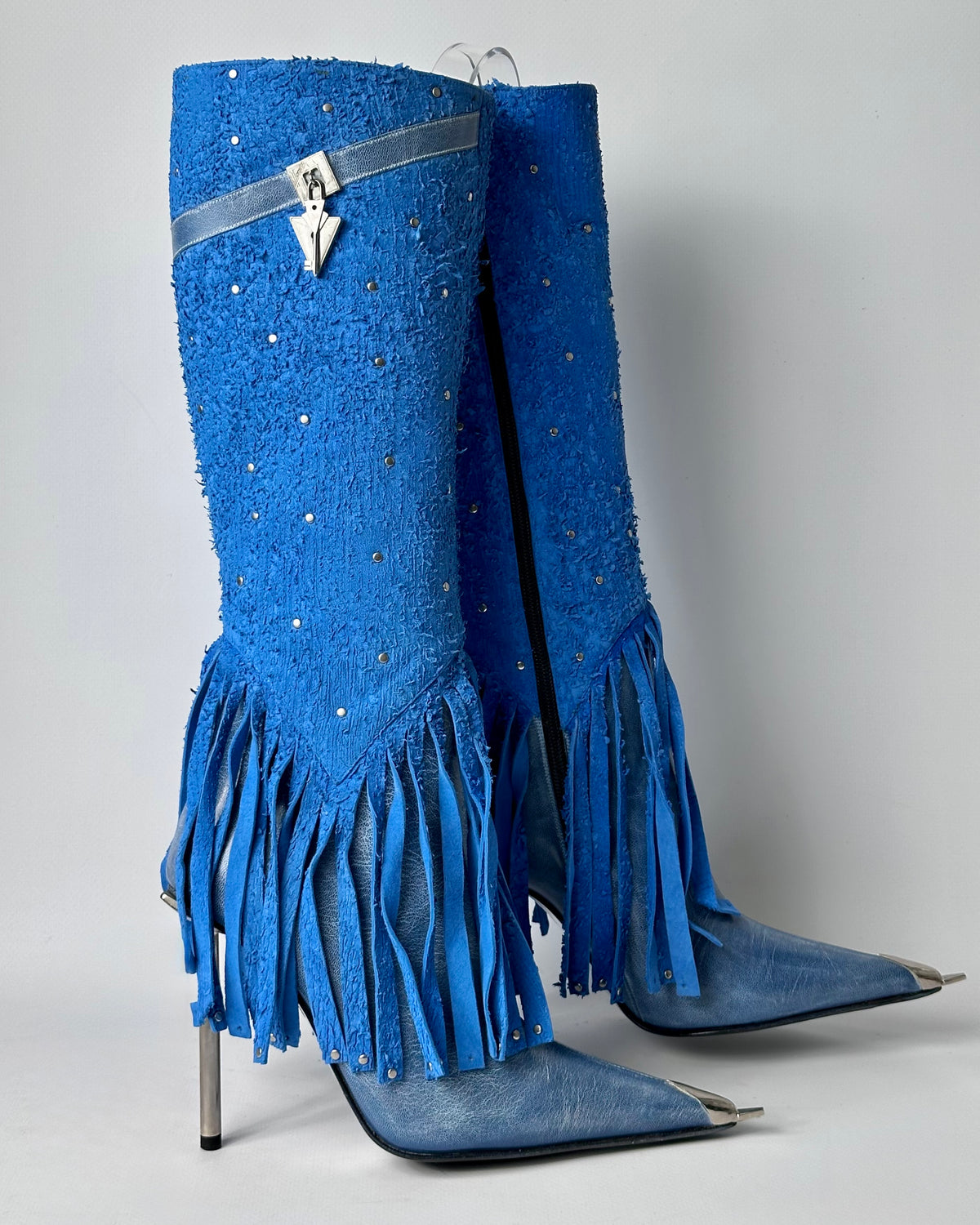 Hamlet Couture Vintage Leather Fringe Boots — 37, 37.5, 38, 38.5