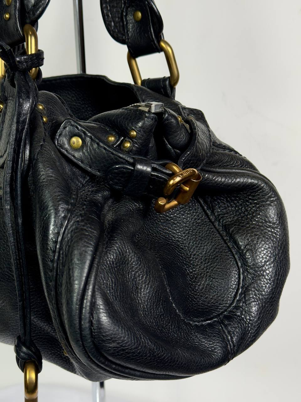 Chloe 2000s Paddington Lock Leather Bag