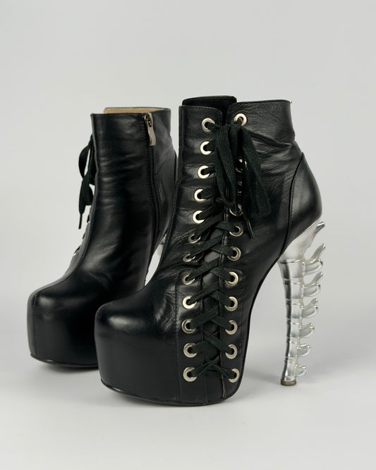 Gianmarco Lorenzi Spine Heel Boots — 36
